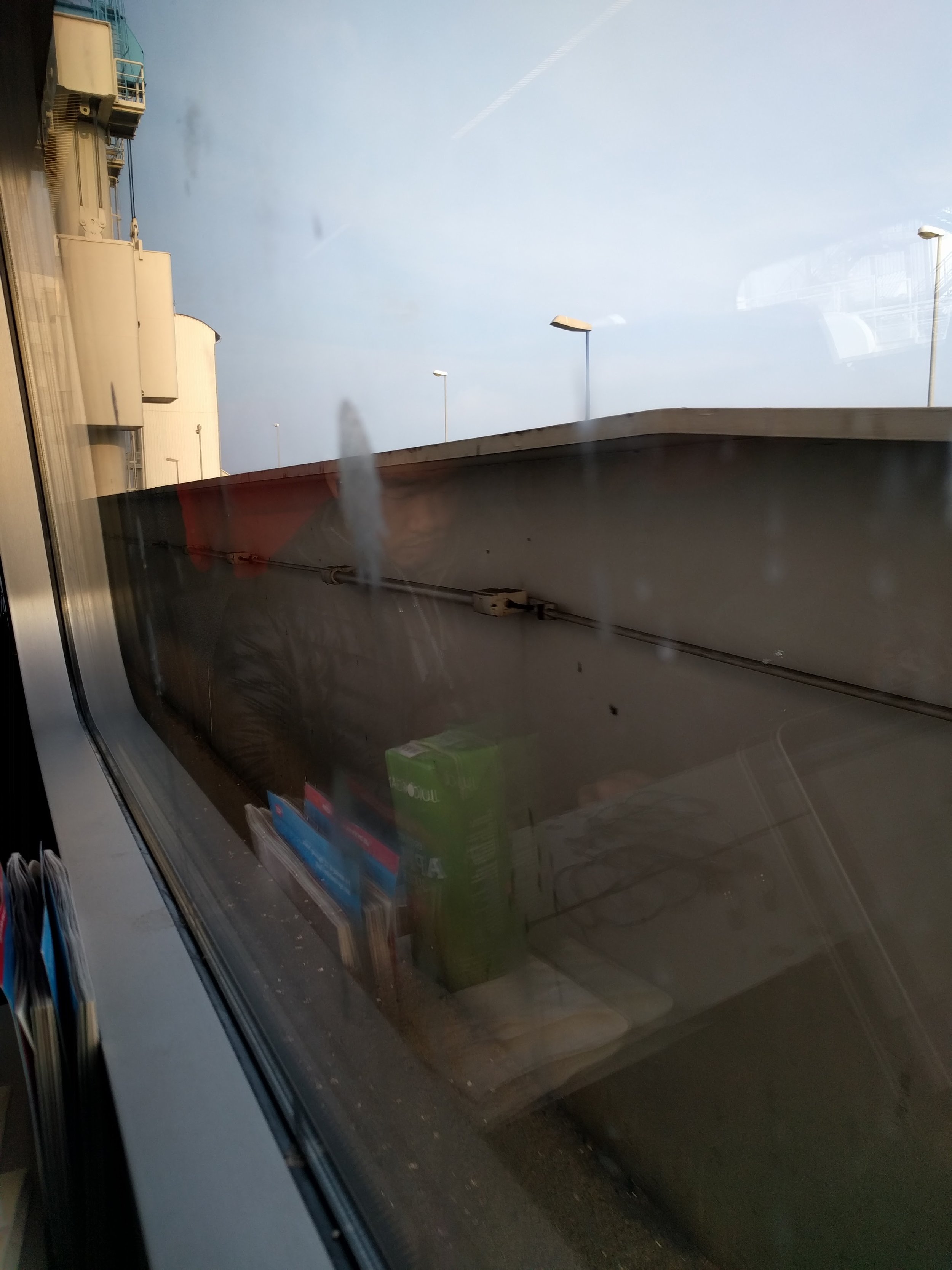 Leaving the ferry
