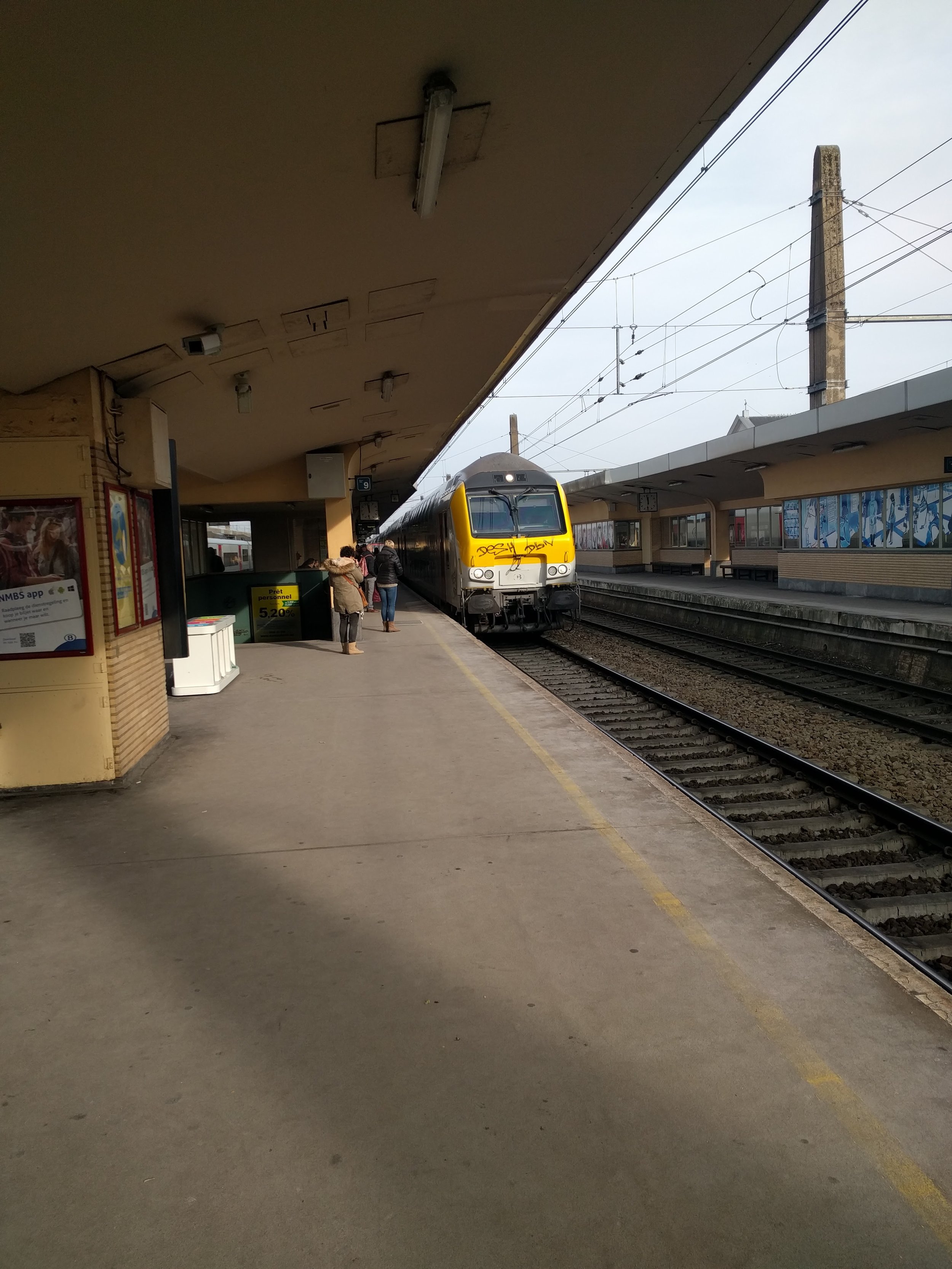 Train station in Brussels Centraal