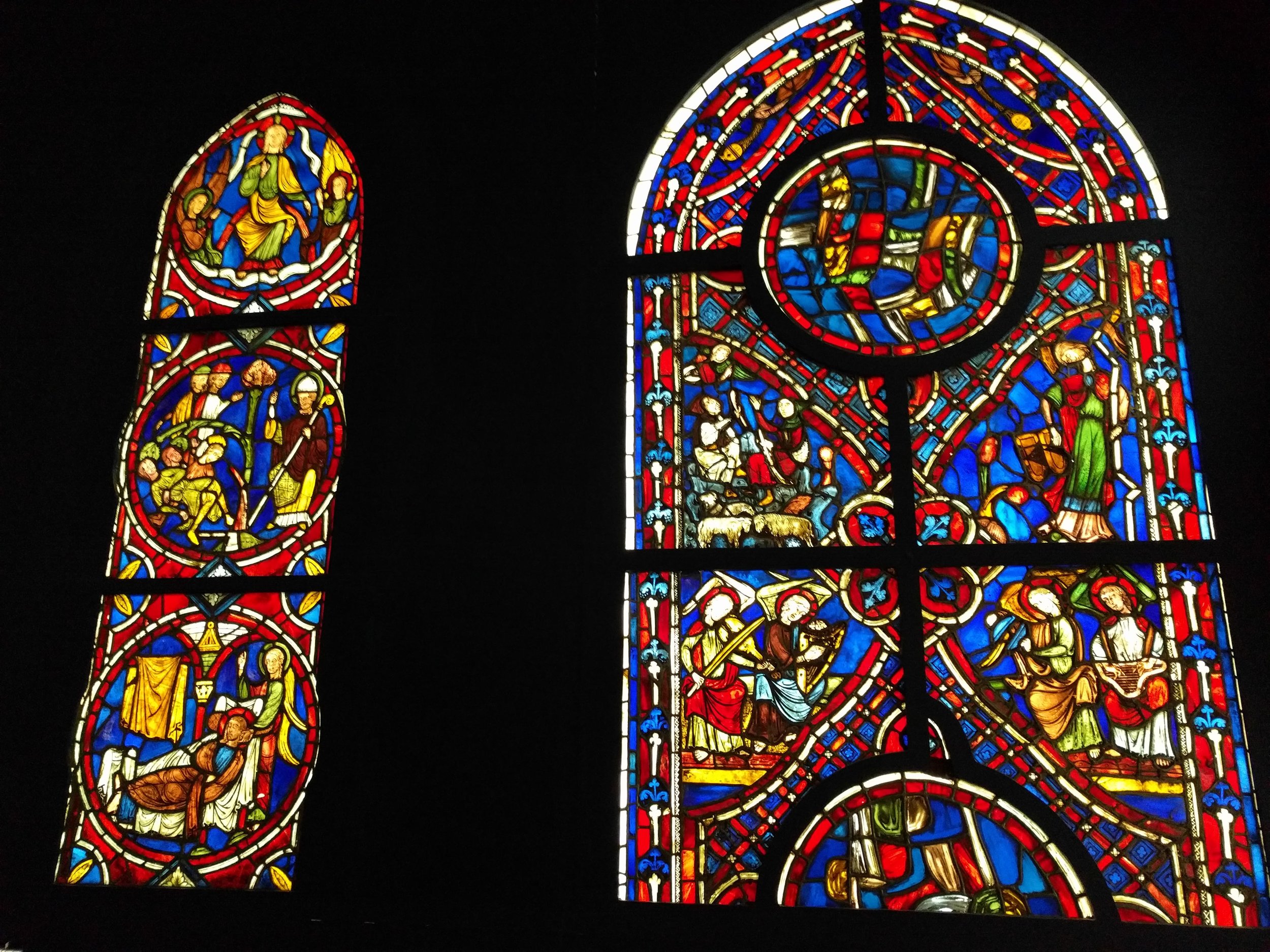 Stained glass exhibit