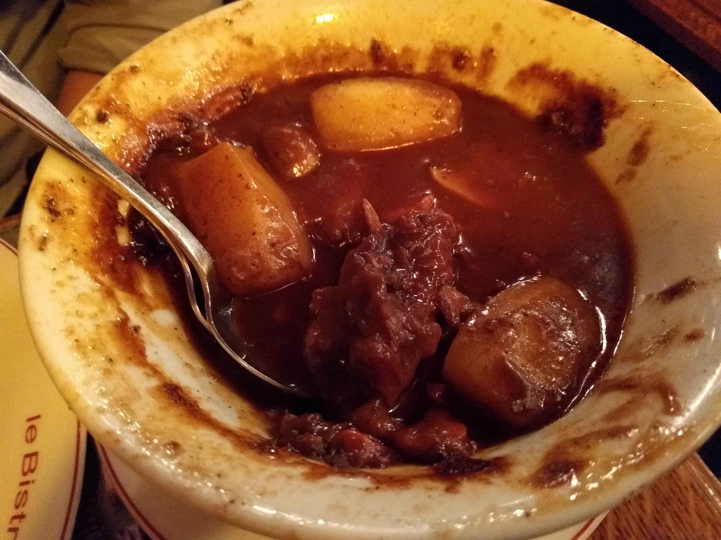 Beef bourguignon at Le Bistrot d'Henri