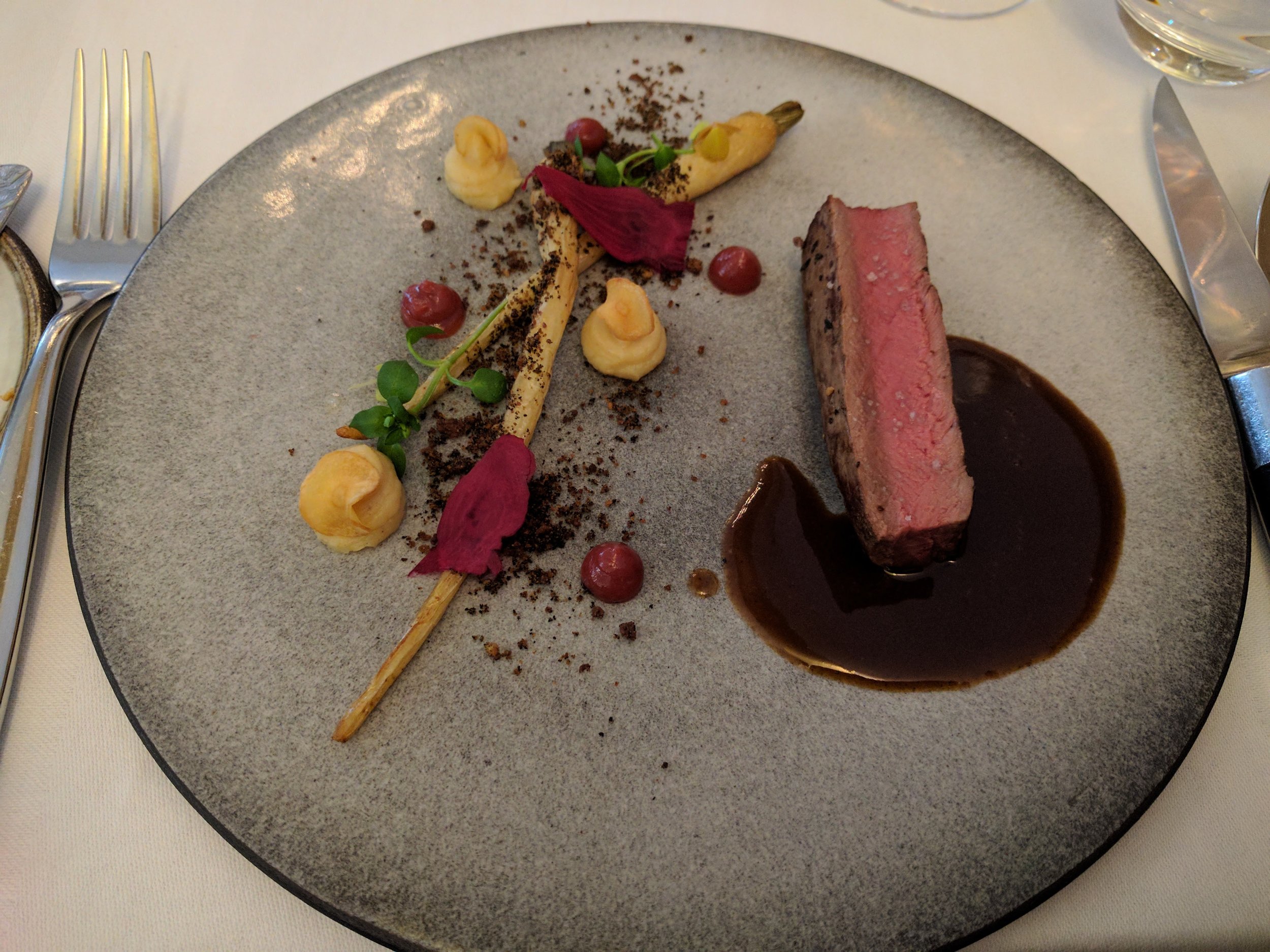 4th course - Pan seared venison