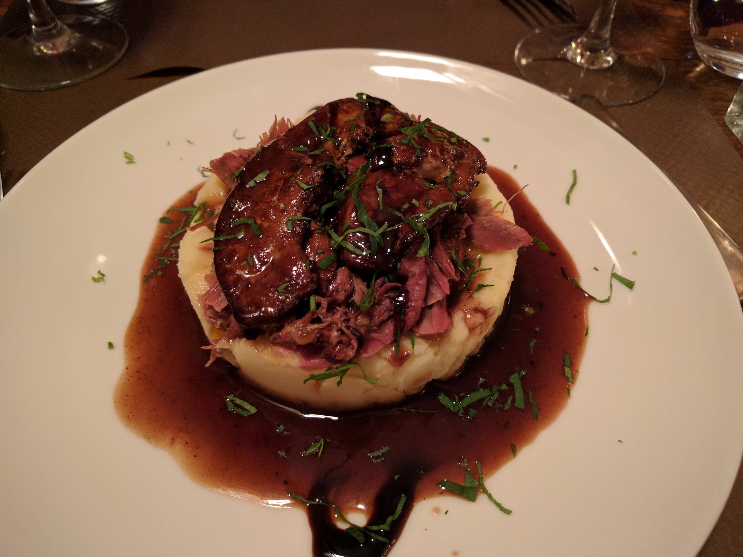 Duck parmentier at Le Petit Pontoise