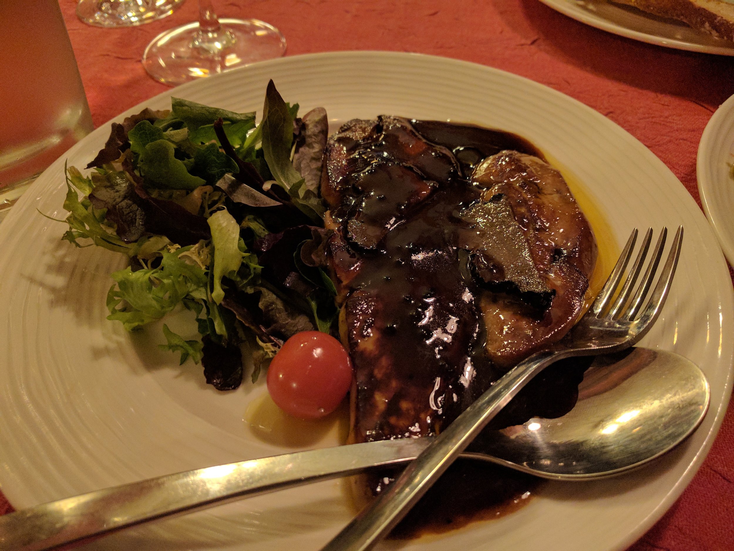 Seared foie gras with truffle
