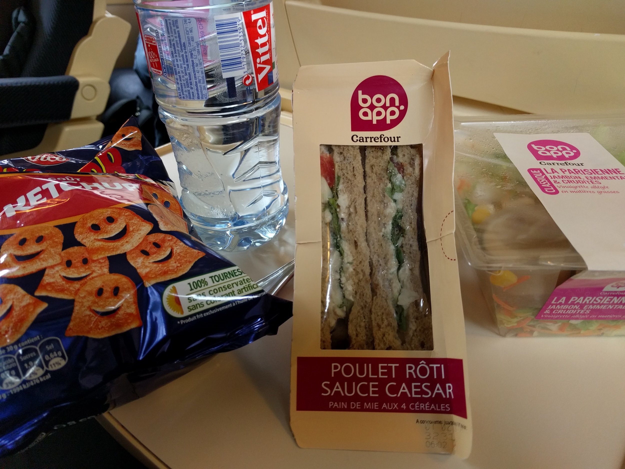 Lunch from Carrefour for the train ride