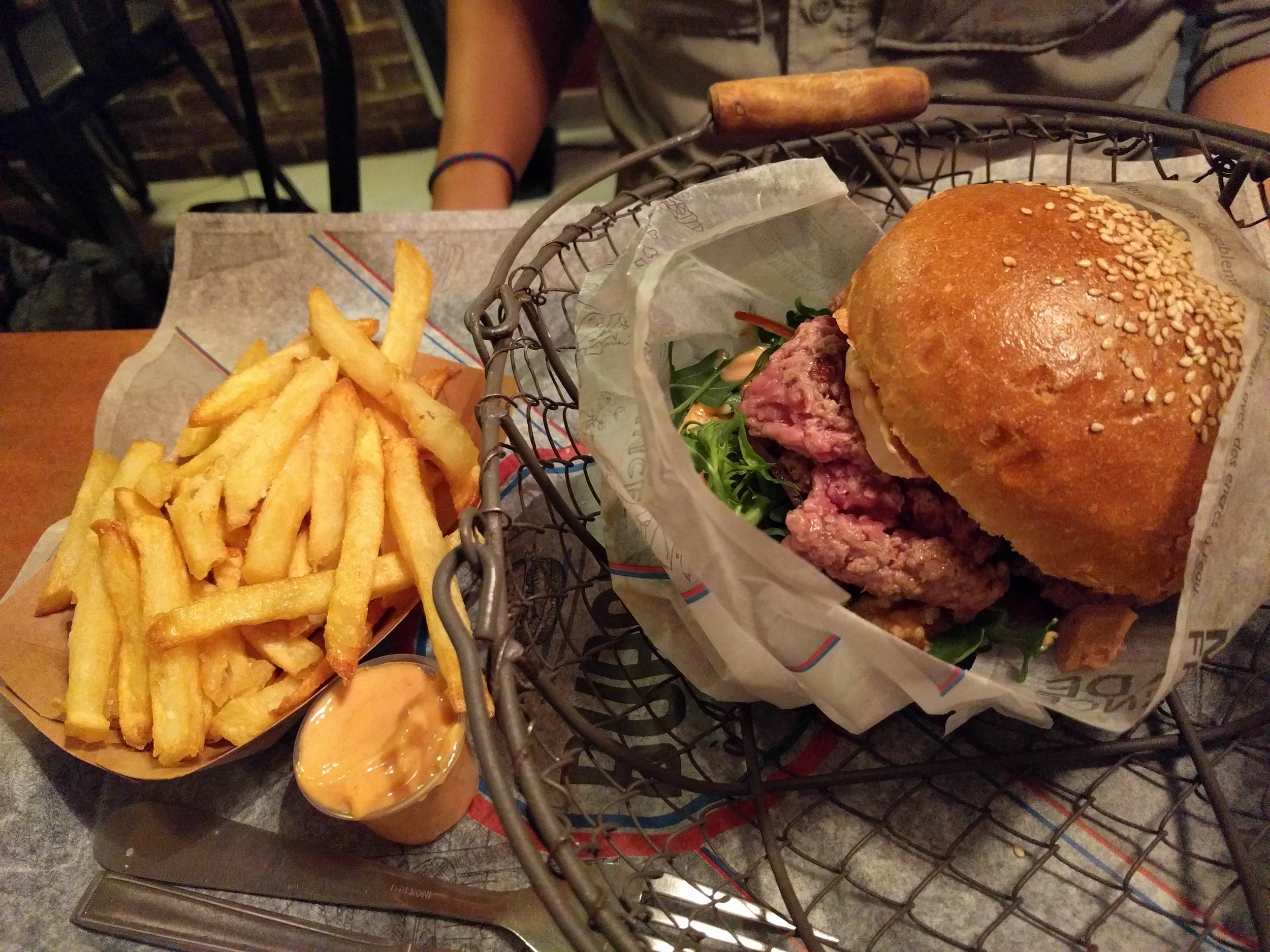 Foie and fig jam burger