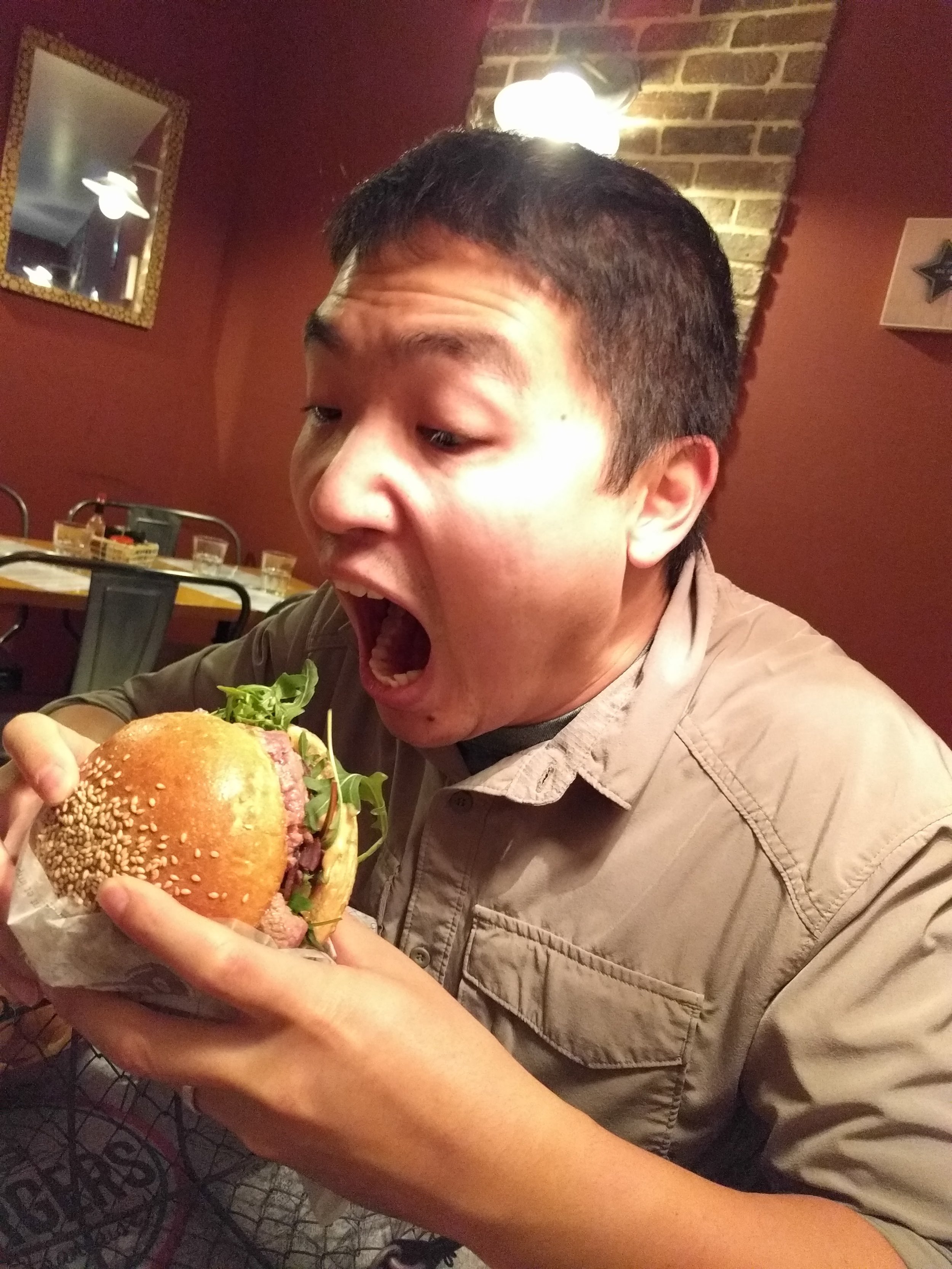 Eric was excited to eat it
