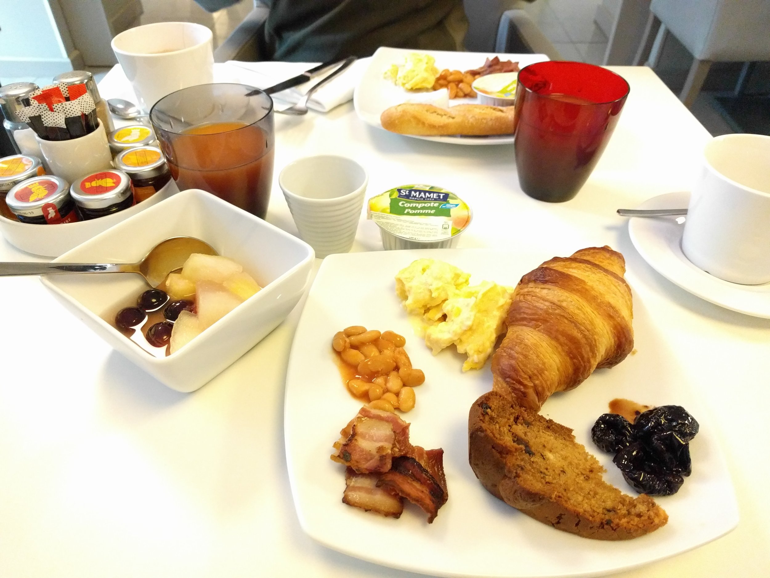 Breakfast from our hotel in Marseille