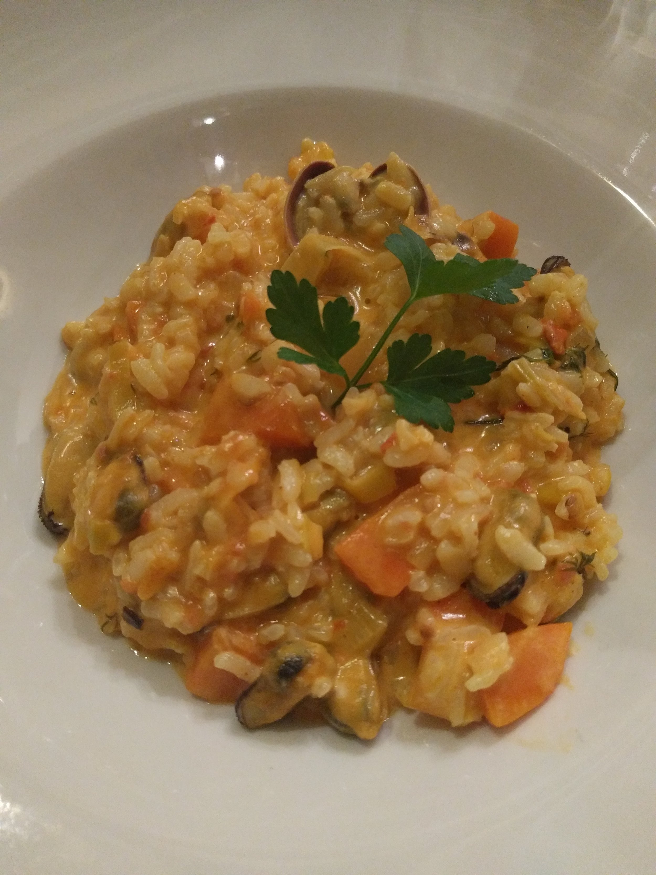 Seafood risotto