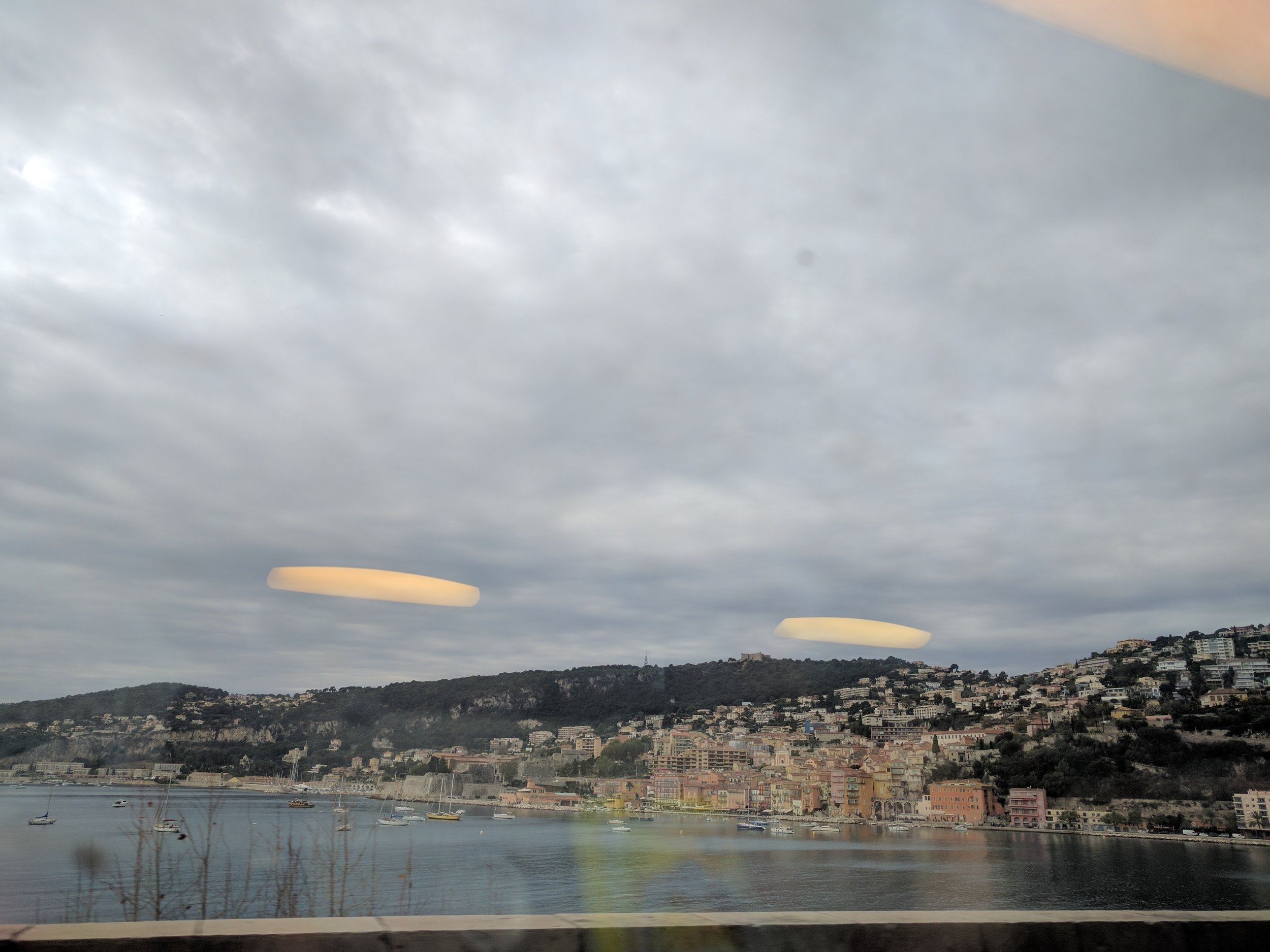 Views from the train into Monaco