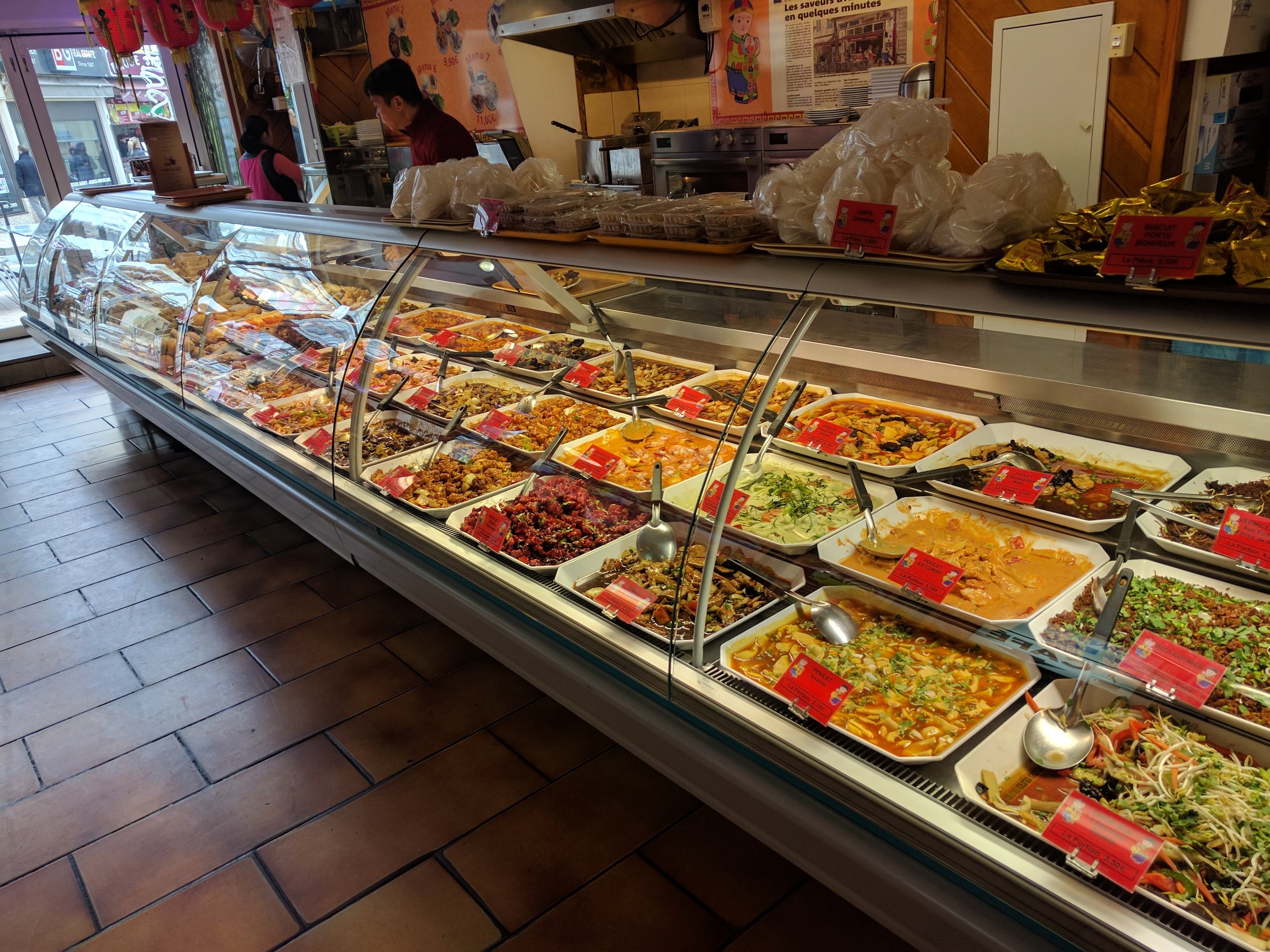 Our final meal in France was... Asian food!