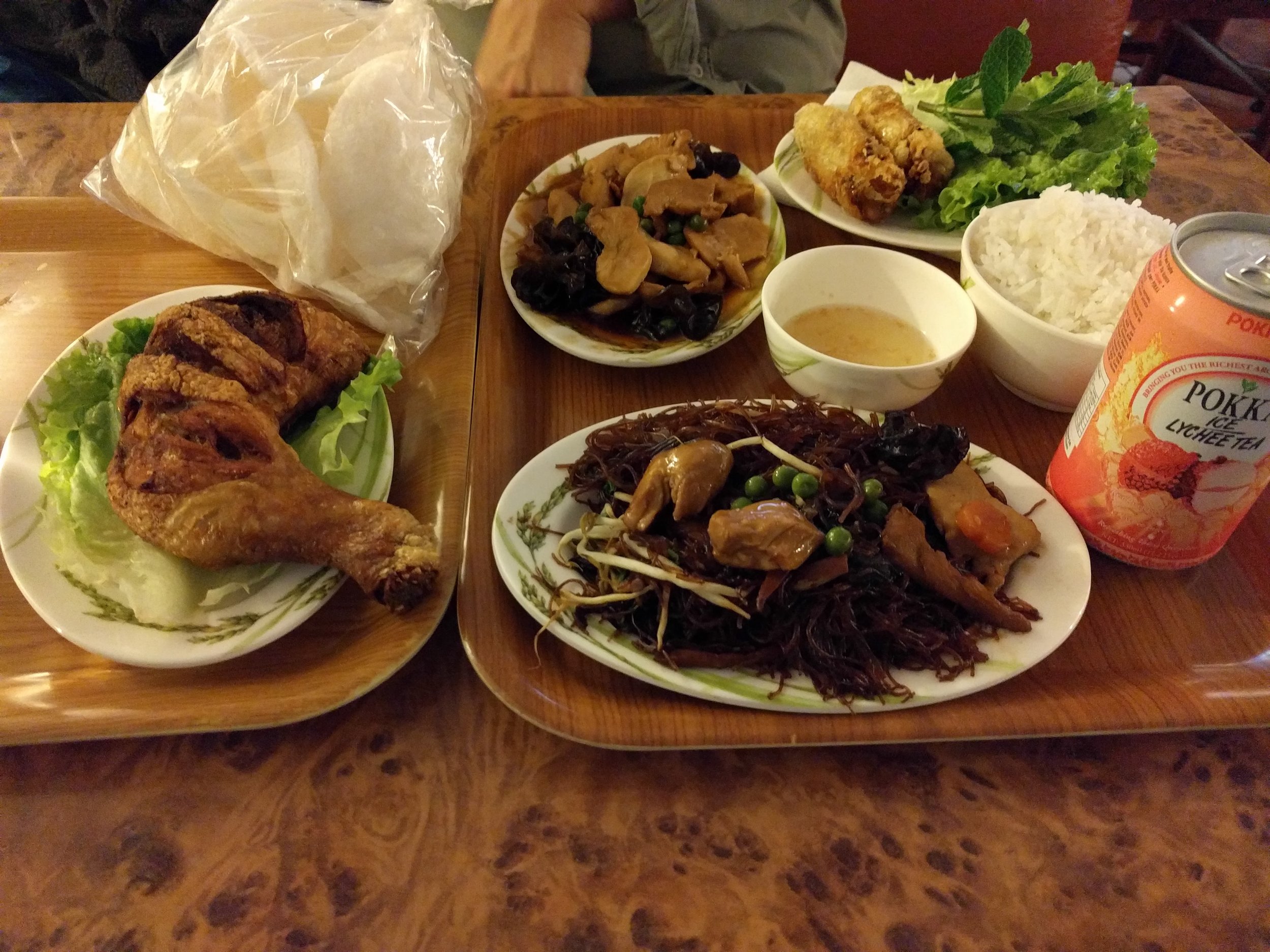 Assorted Asian food