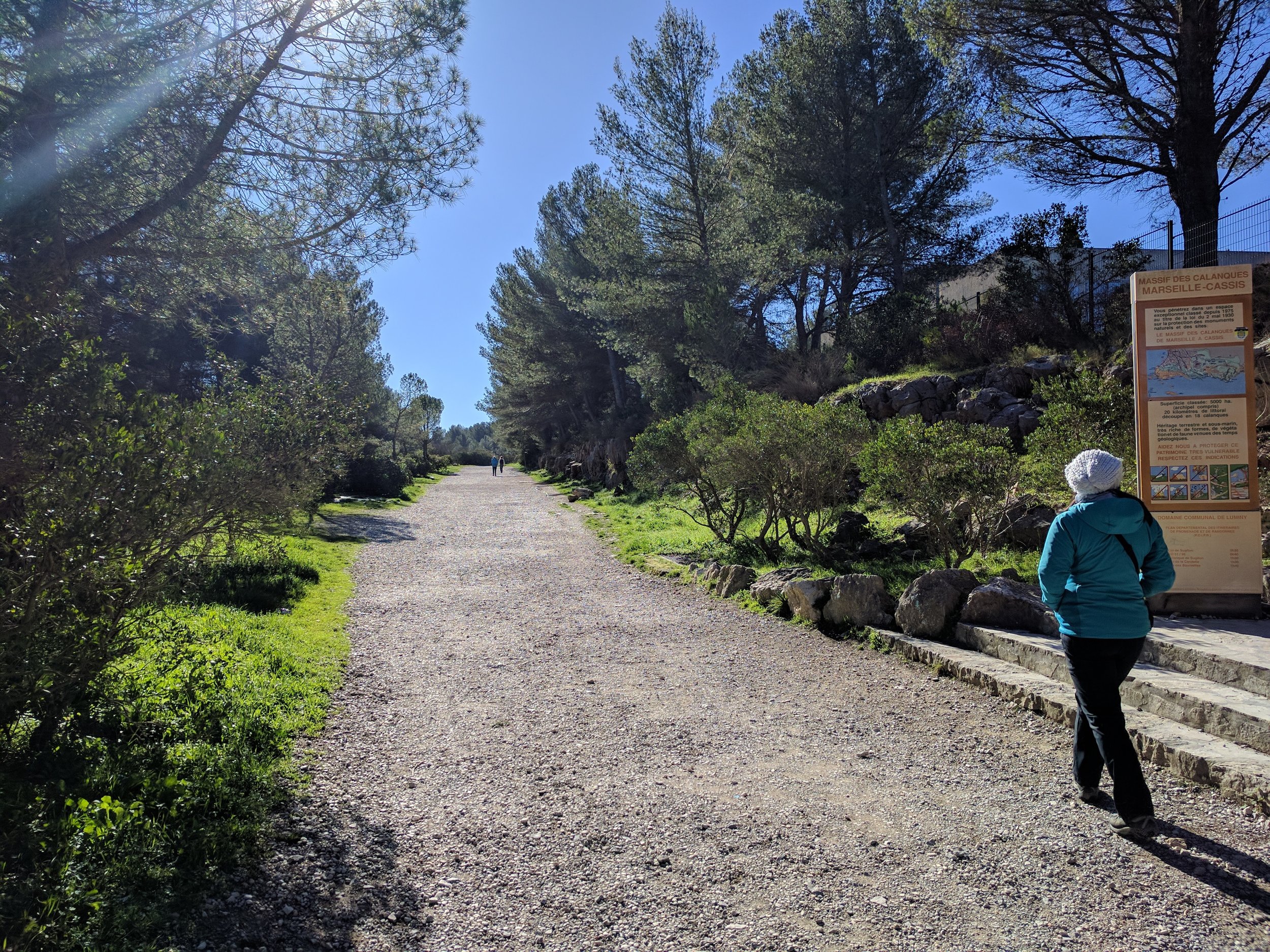 Heading into Calanque national park