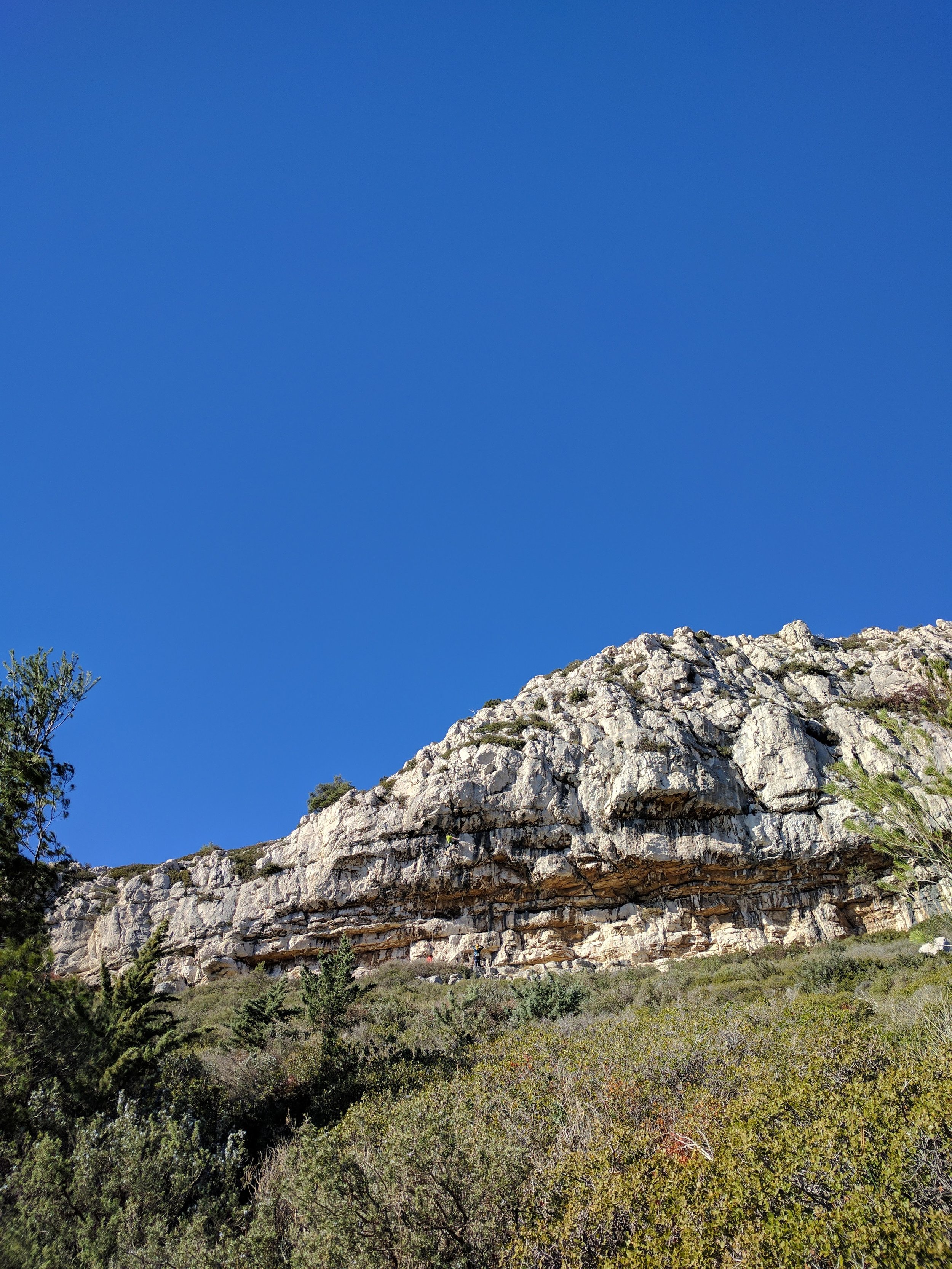 This area is very popular with the rock climbers