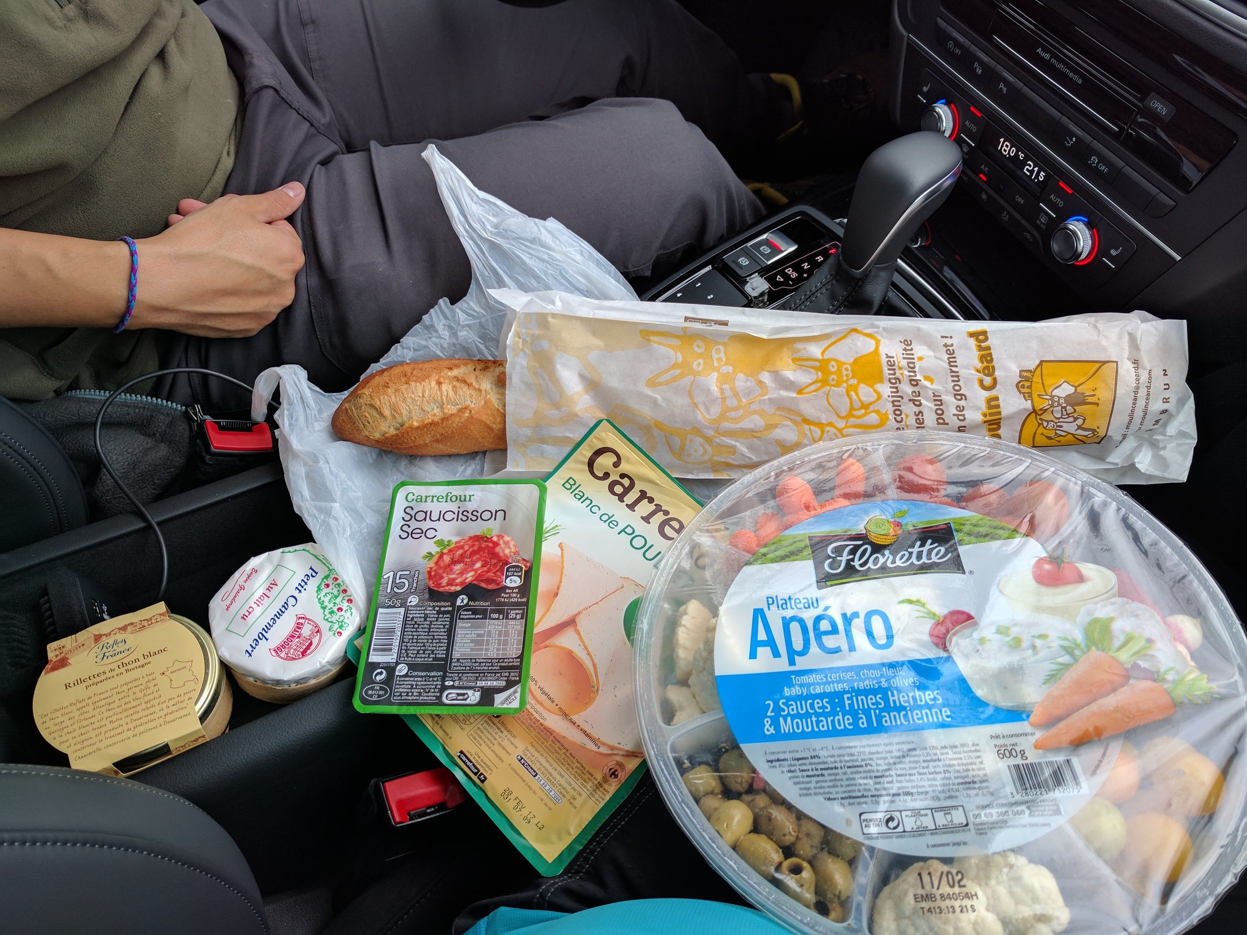 <p>We ate in the car since it was raining at that time :(</p>