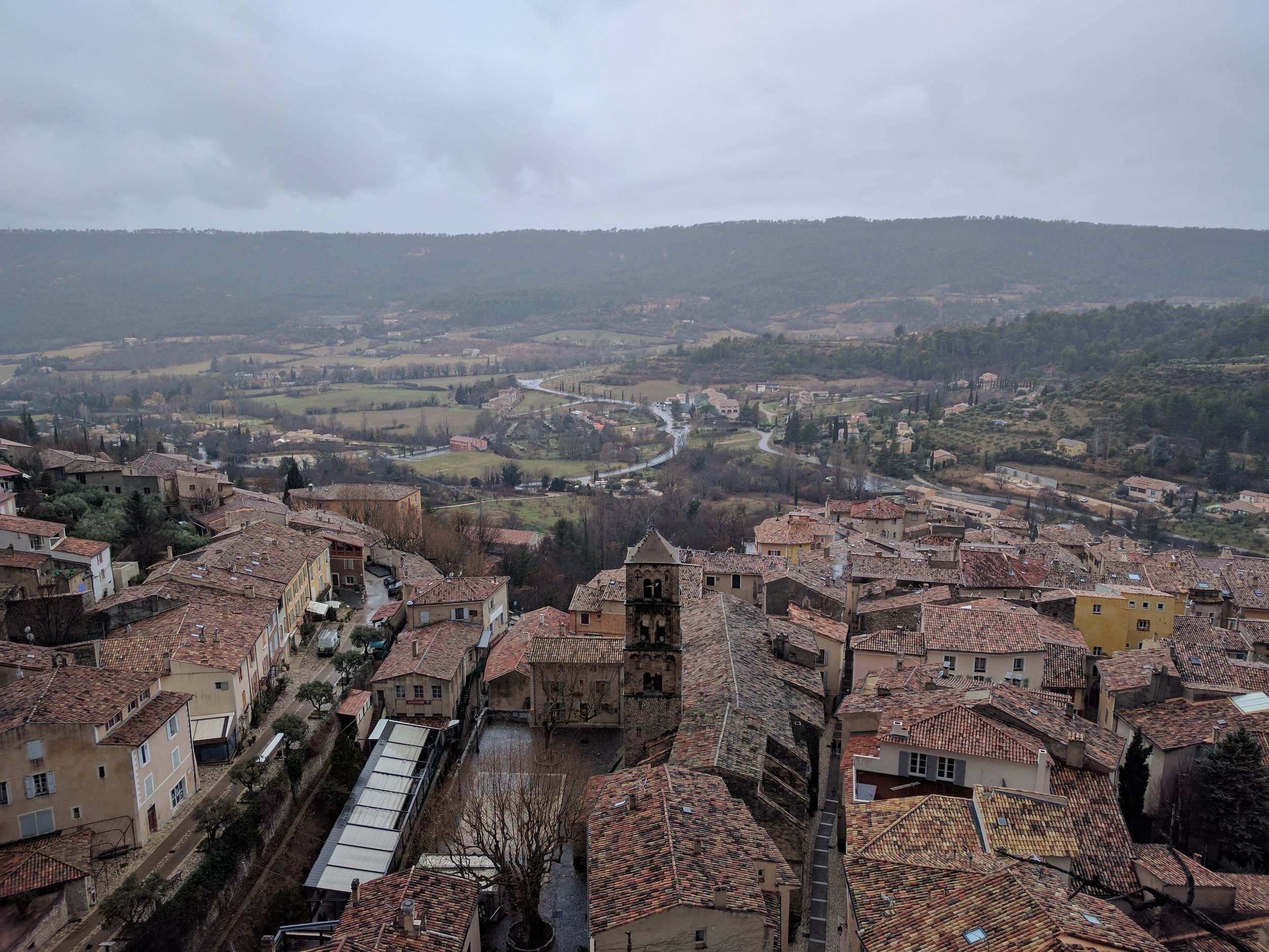 Views of Moustiers below