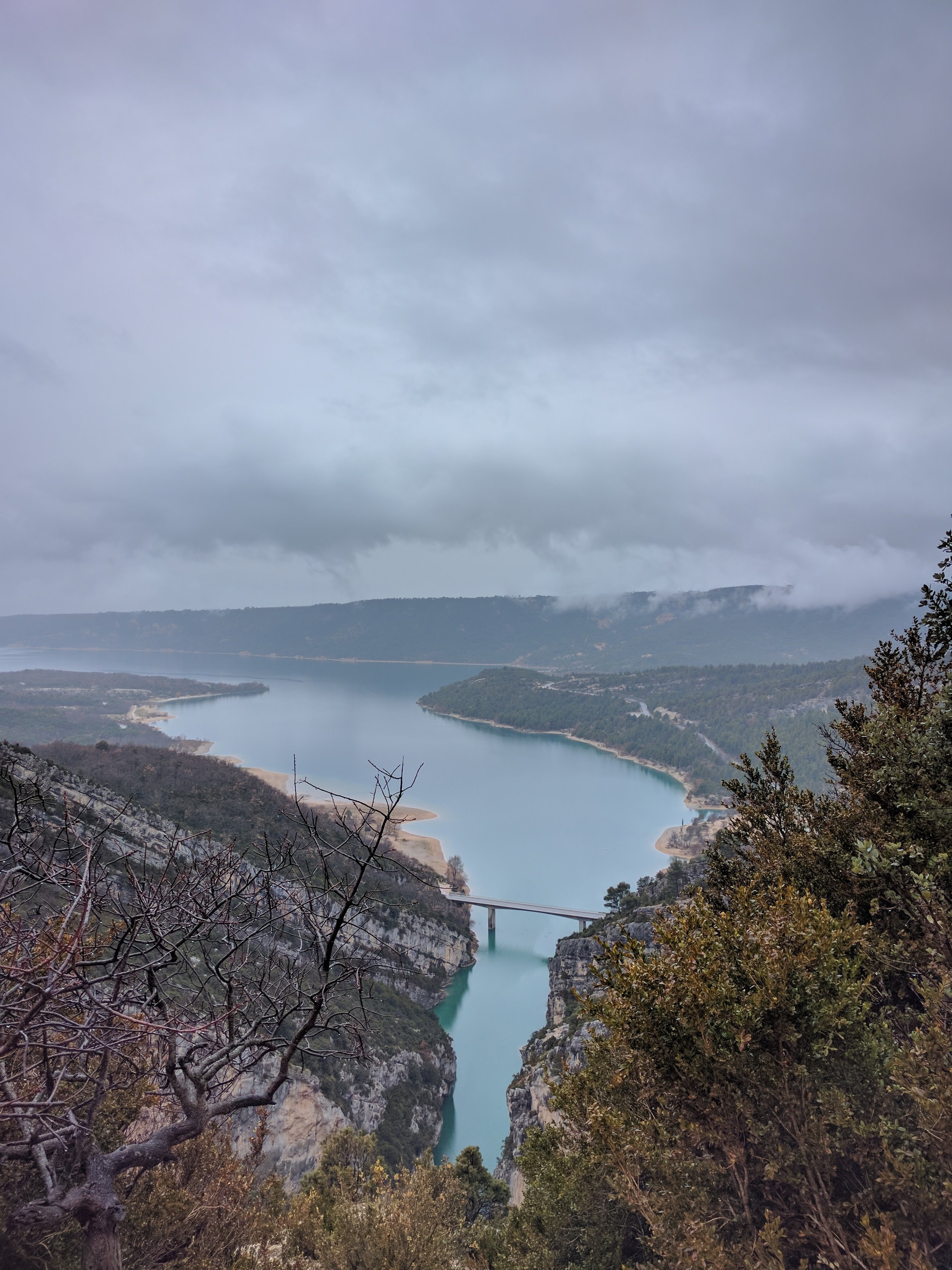 Overlooking Lac de Ste Croix