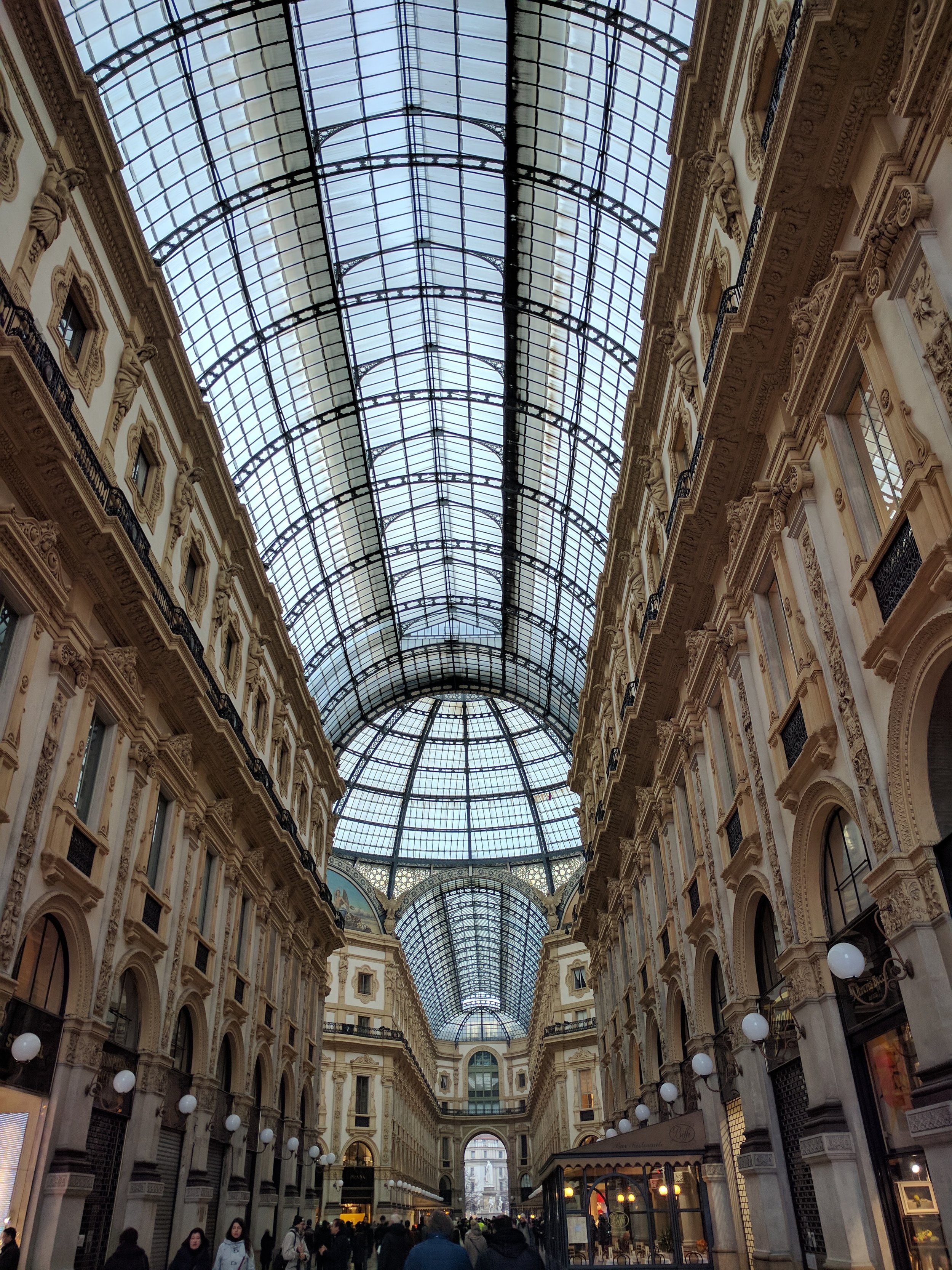 Inside Galleria Vittorio Emanuele II