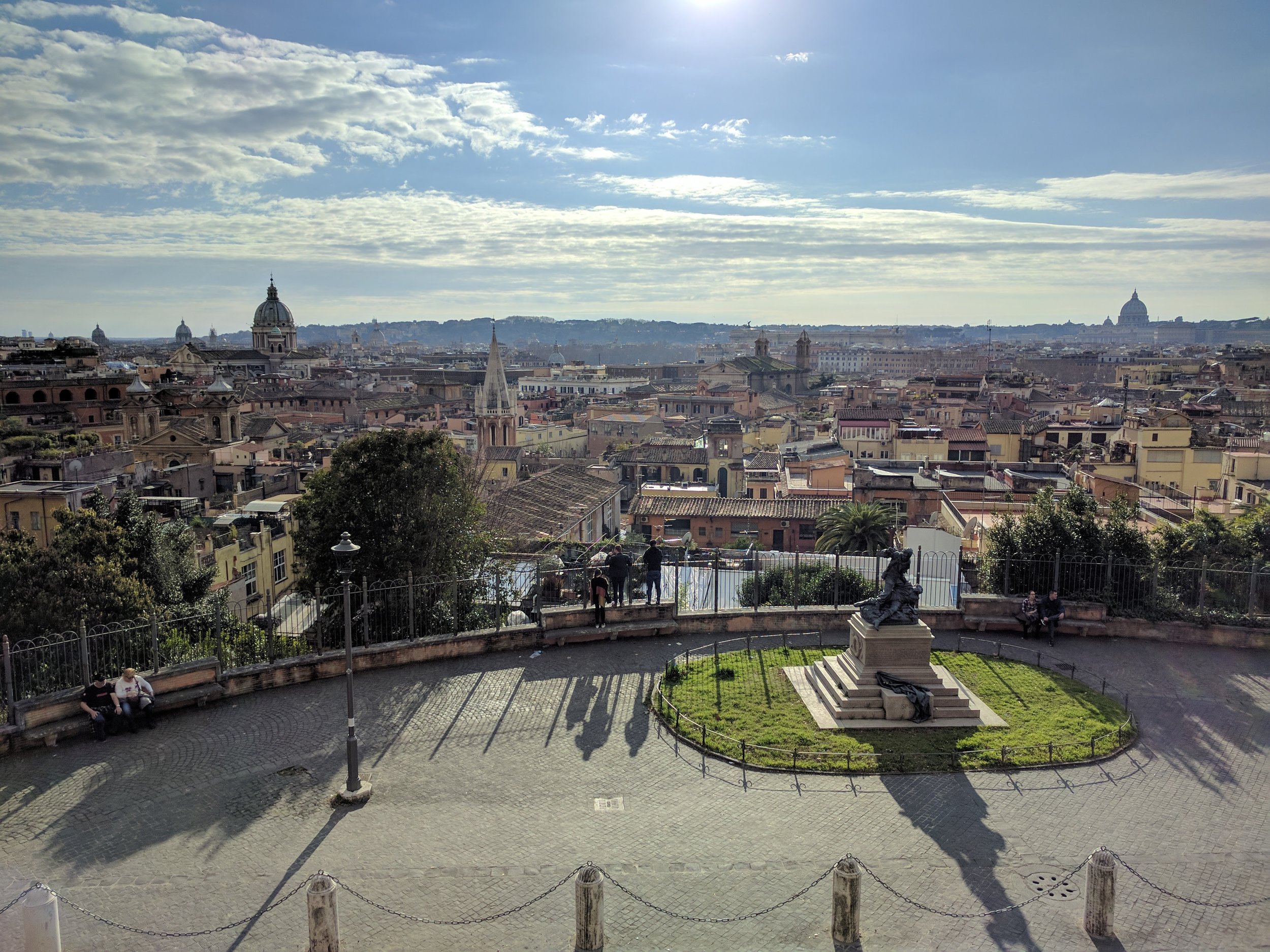 Walking around Villa Borghese area