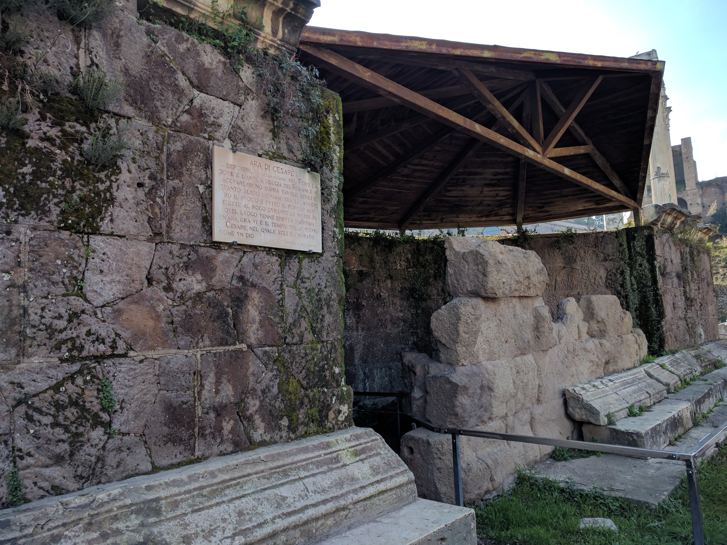 Shrine built to Julius Caesar after he was assassinated