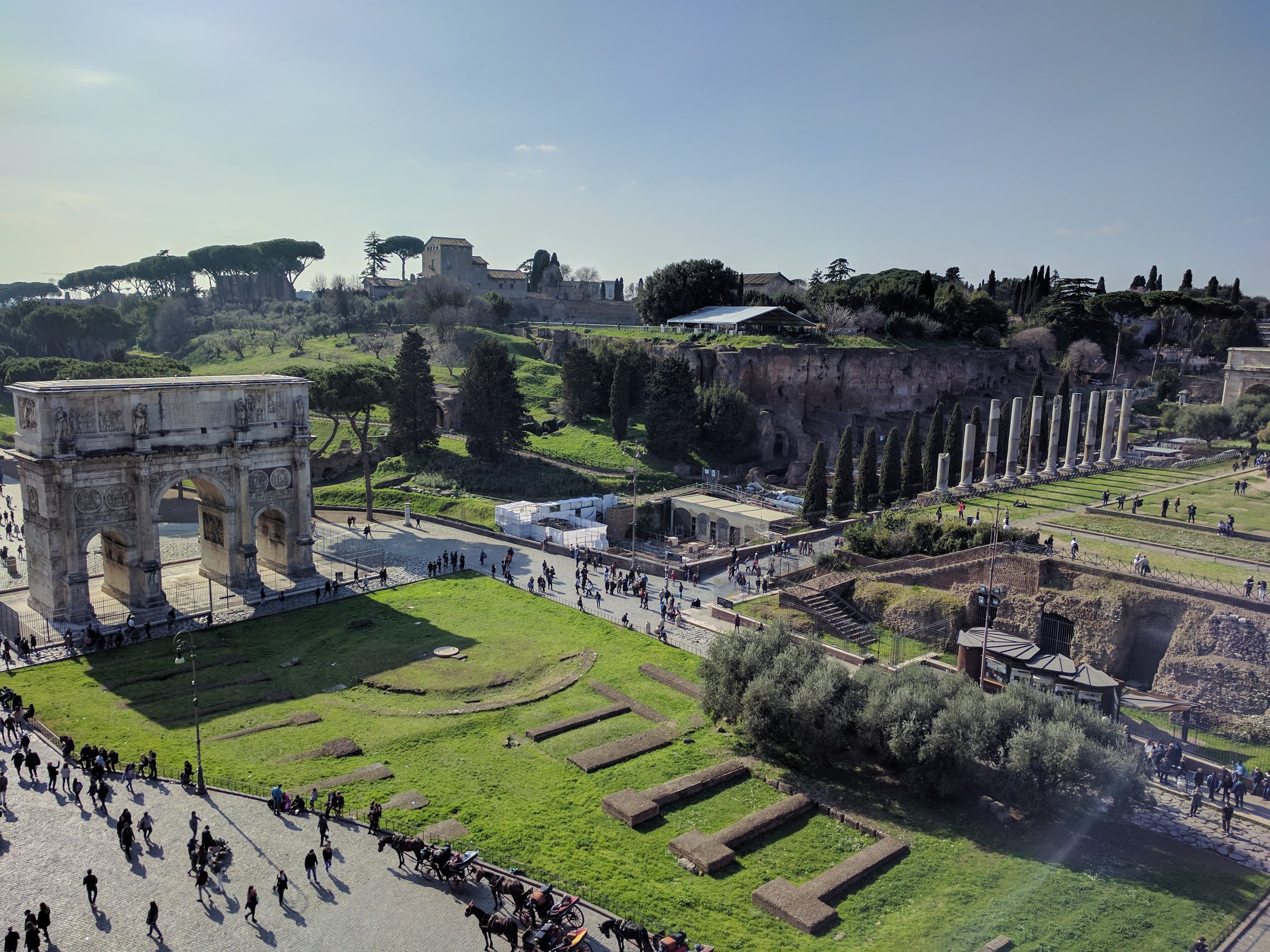 Surrounding the Colosseum