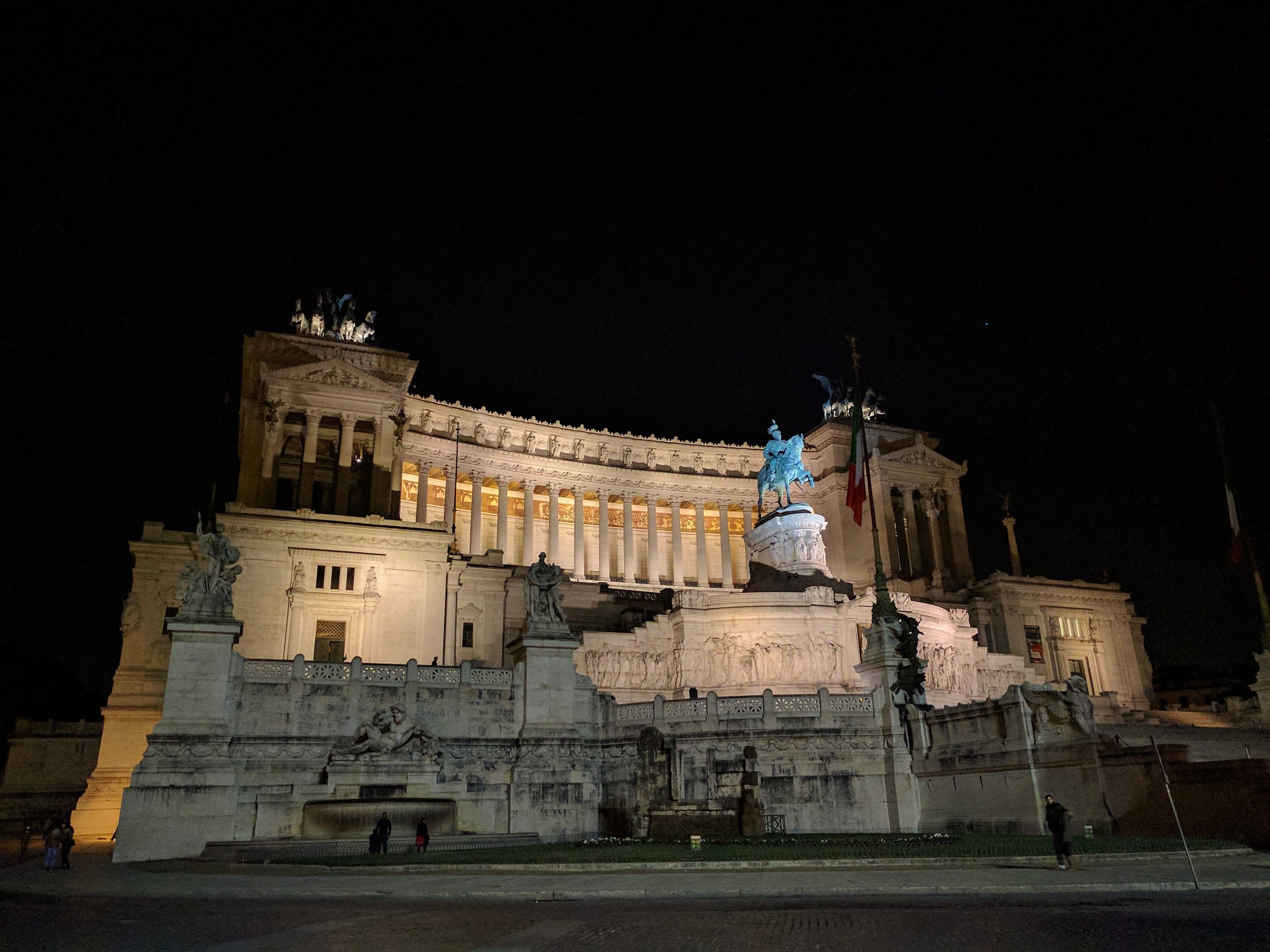 Altare della Patria at night
