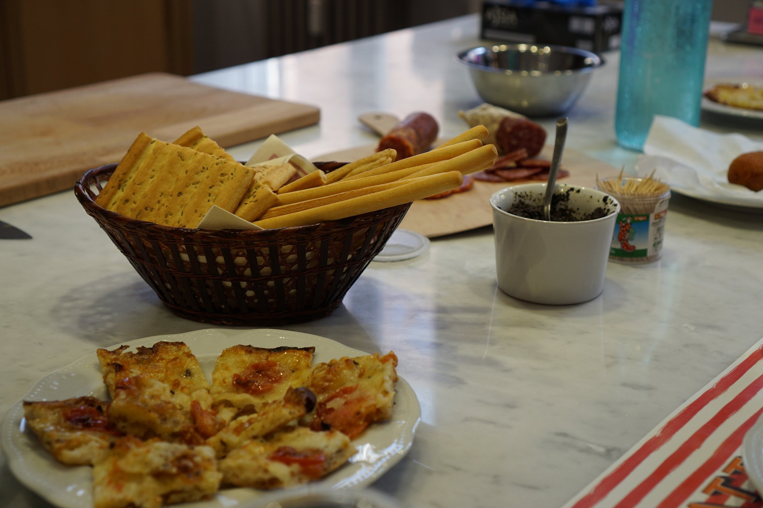 Snacks before pasta making