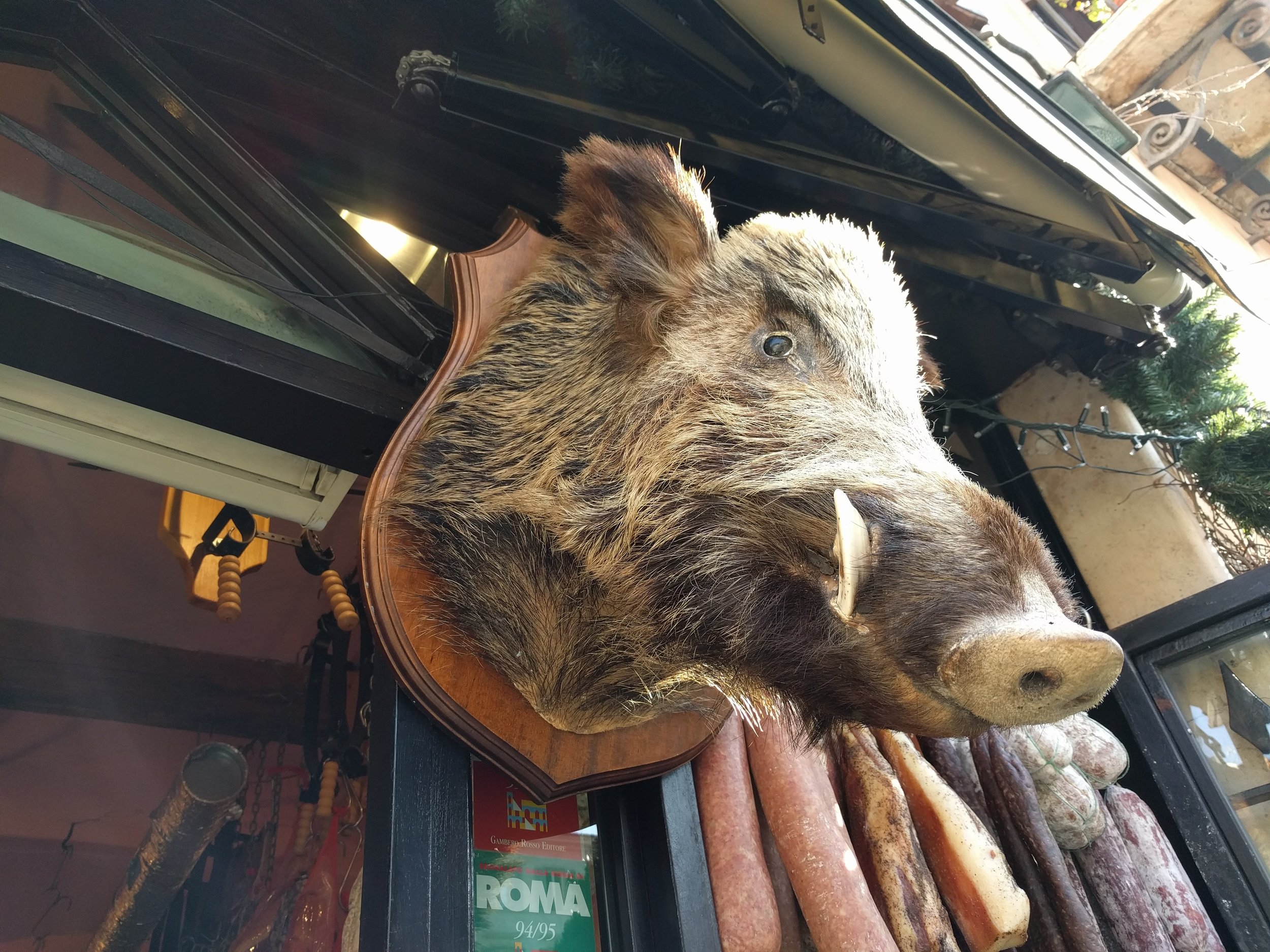 Outside Antica Norcineria Viola - butcher shop