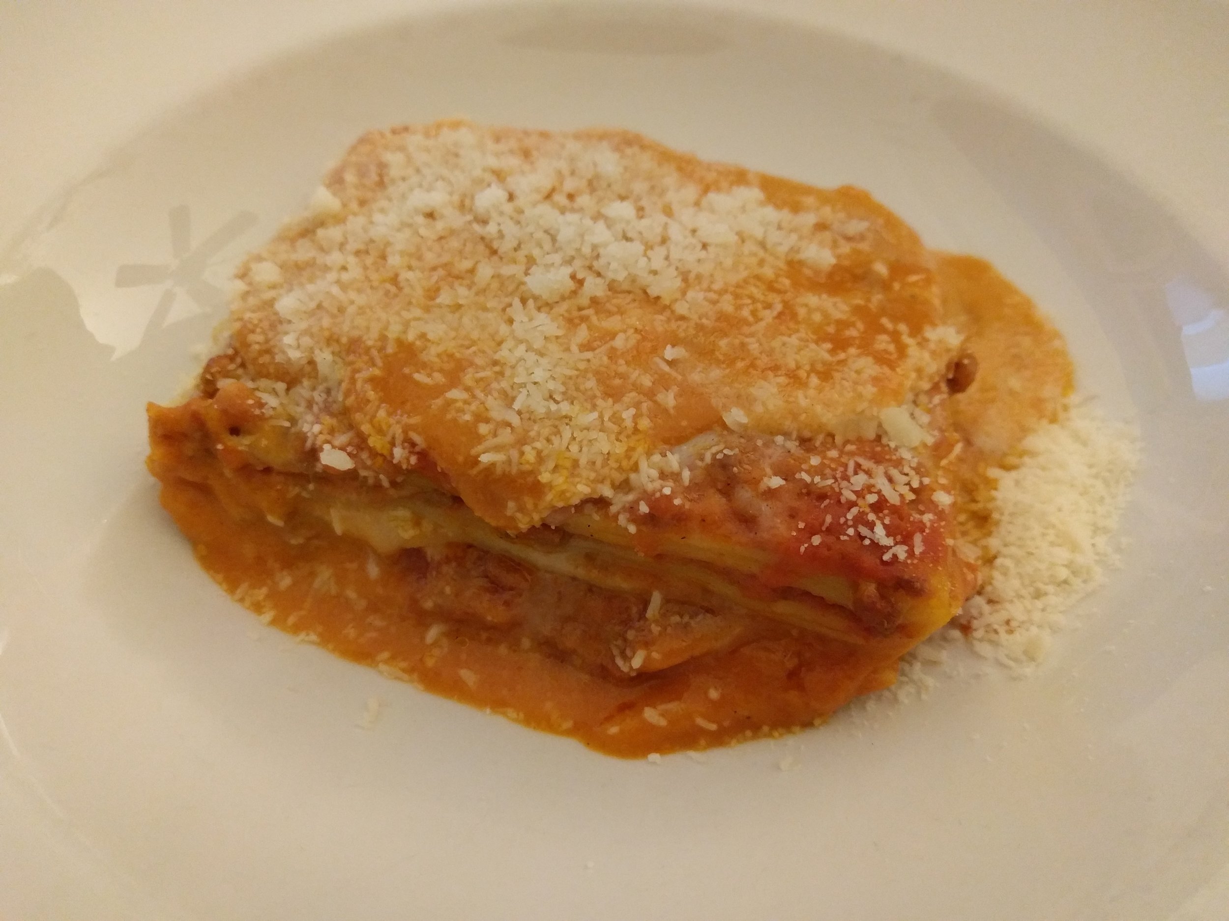 <p>Melty and cheesy and savory and so good! My favorite lasagna ever is from Biba's in Sacramento and this is the closest to it that I've ever found!</p>