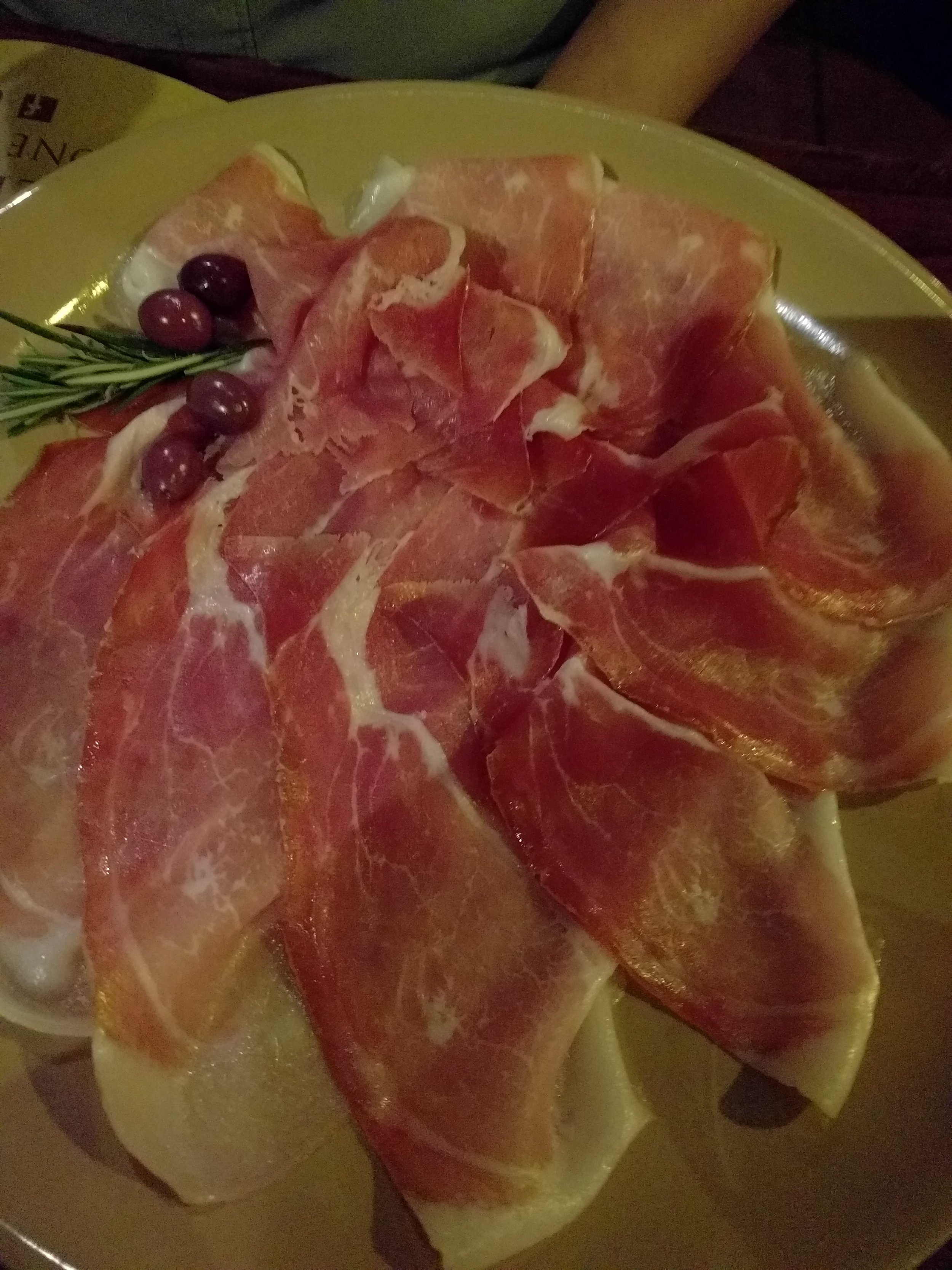 Prosciutto slices