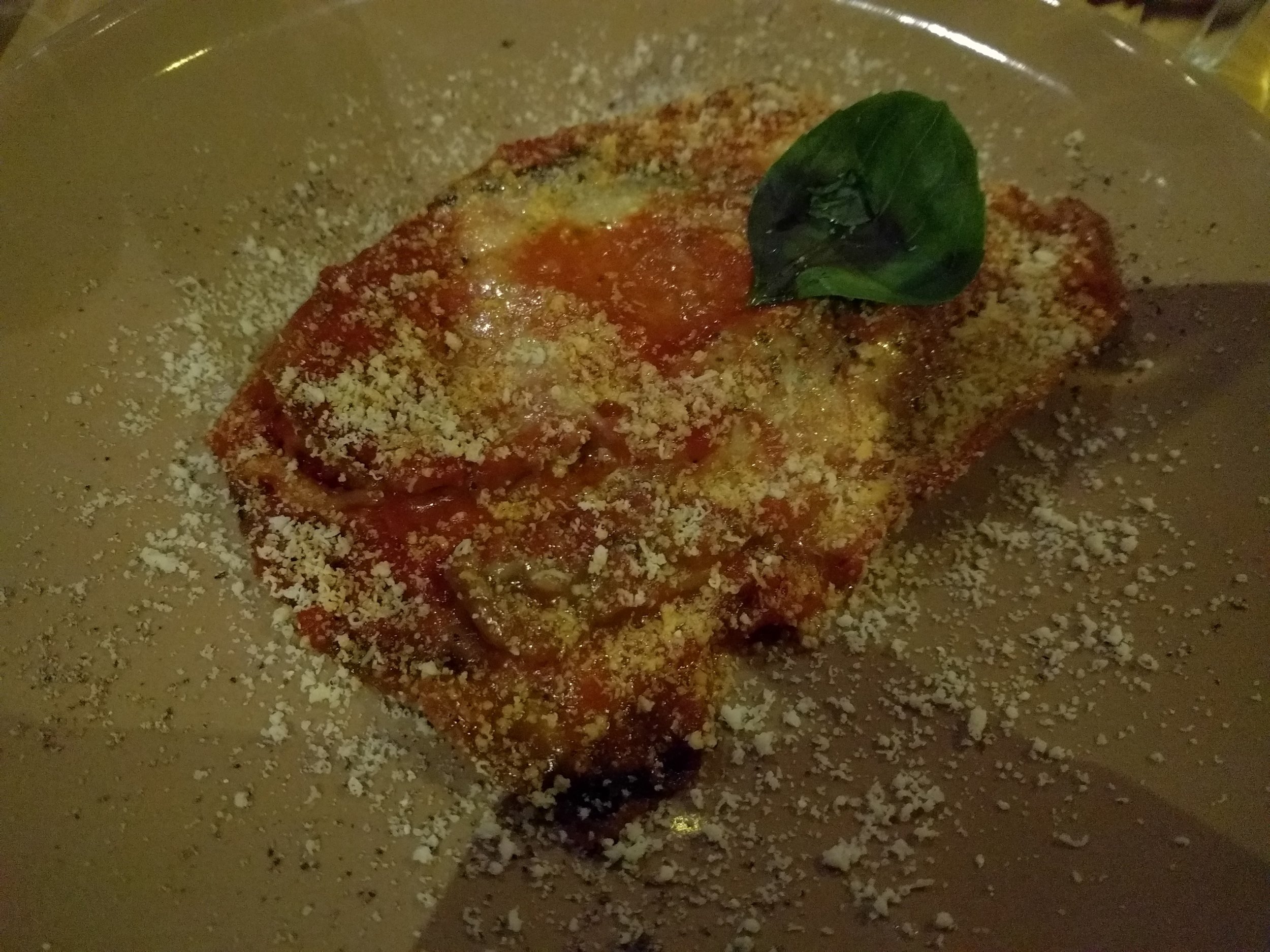 <p>This was really light and delicate and not at all like parmigiana in the states. Super yummy!</p>