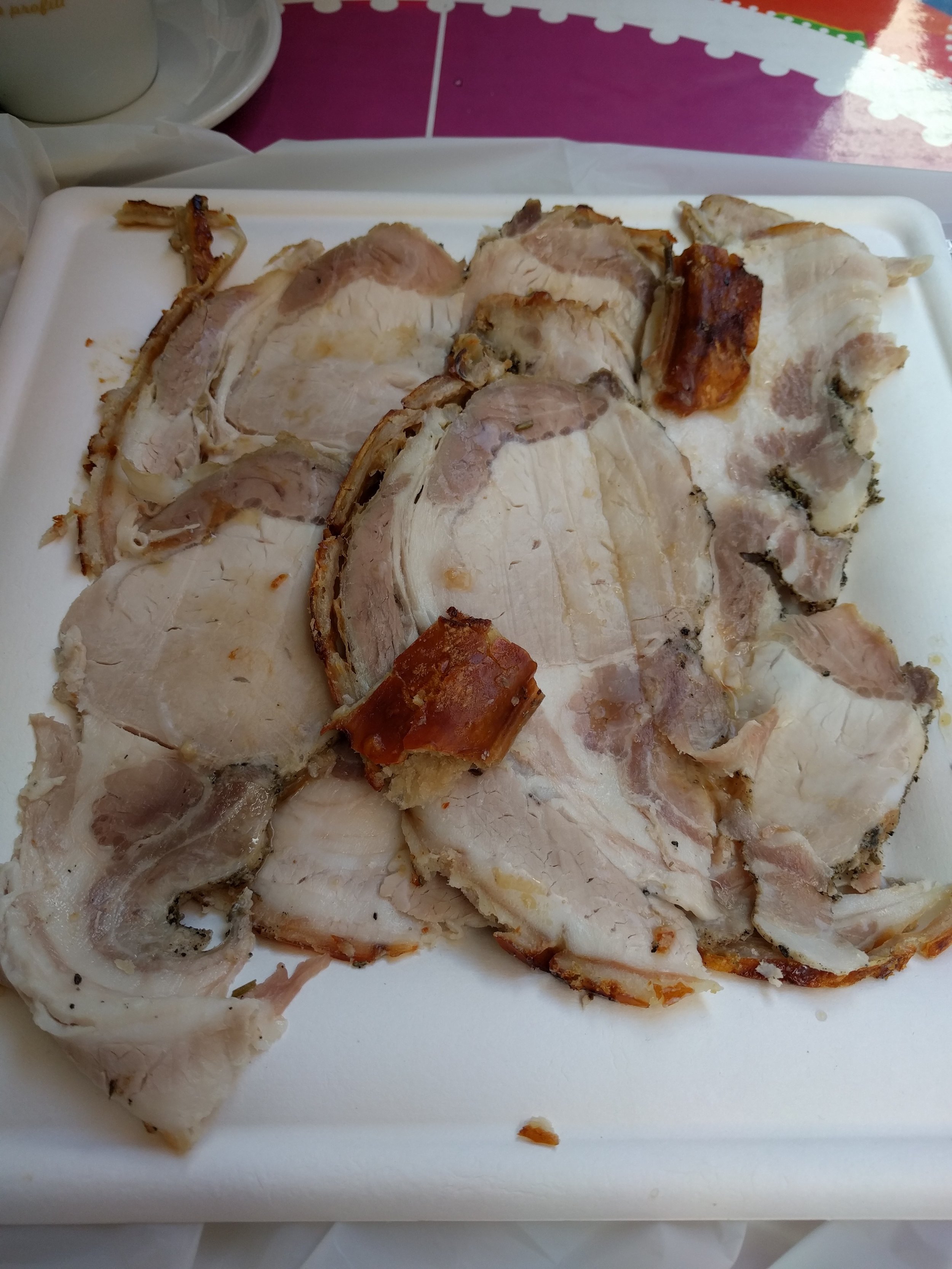 <p>We took Shamanda to Antica Norcineria Iacozzilli after eating at Da Enzo so that they too could try their delicious porchetta. This wasn't warmed and served on toast like on the tour but still ridiculously good!</p>