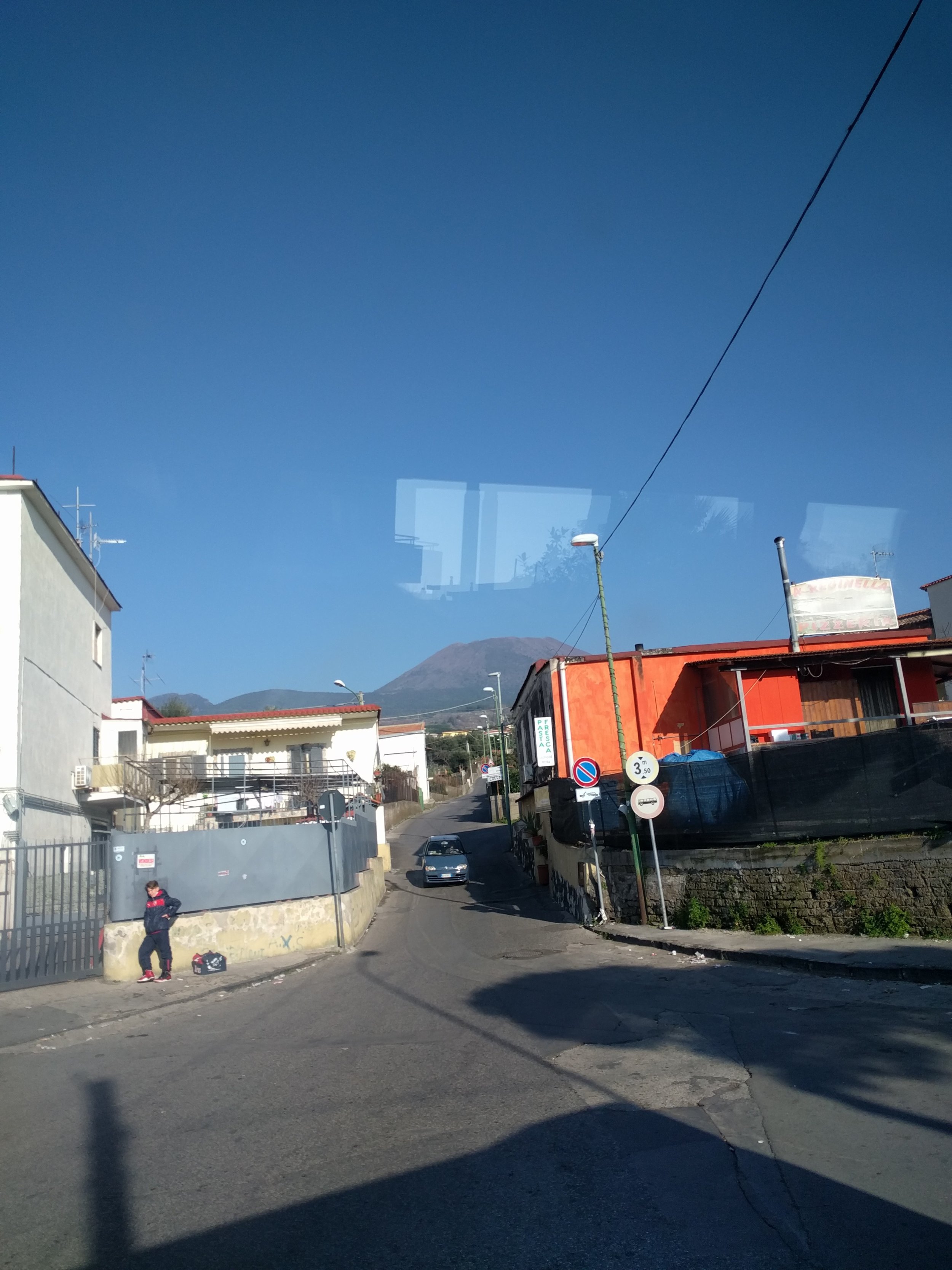People living right at the base of Vesuvius still