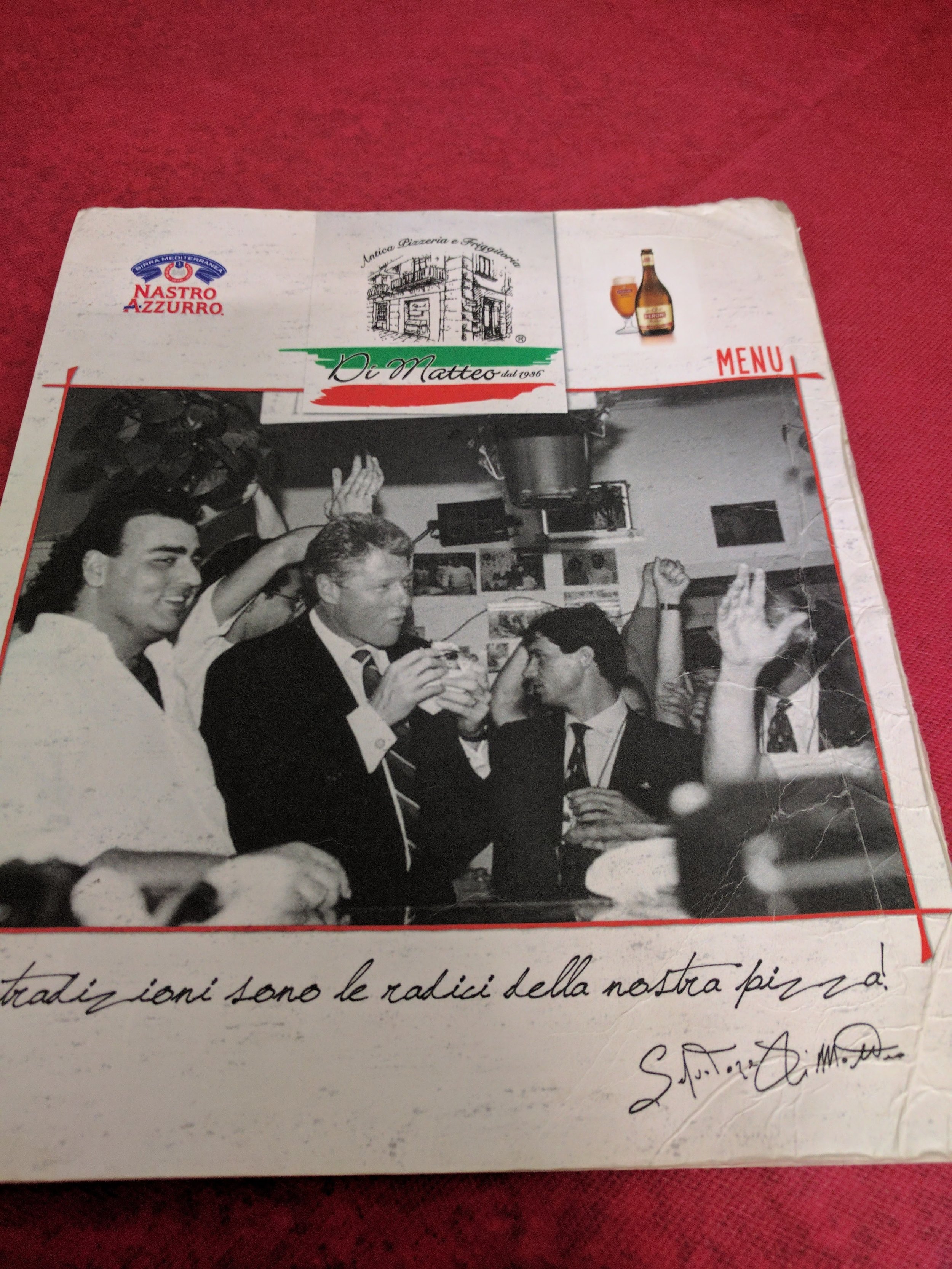 Di Matteo menu