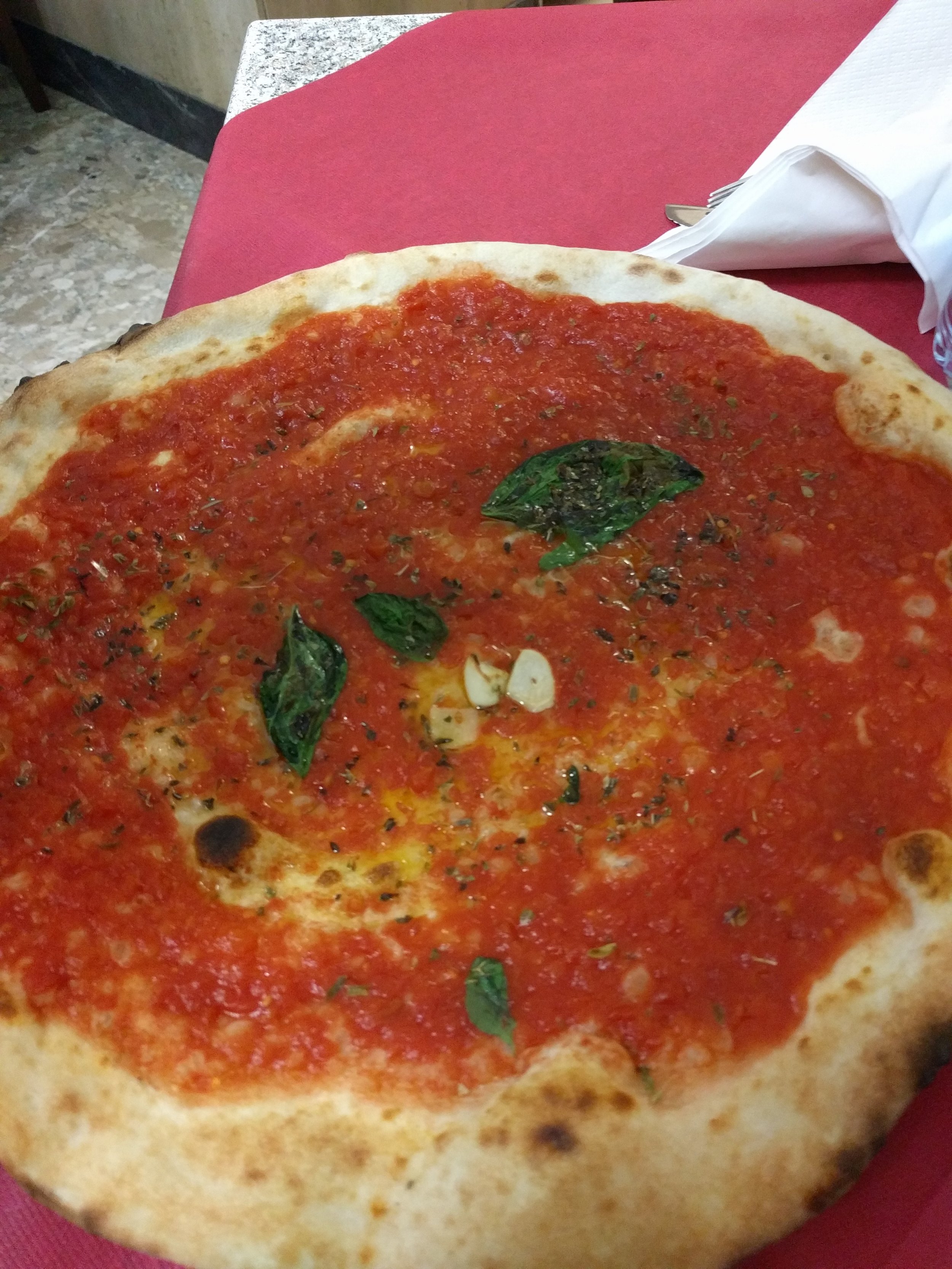 Marinara pizza