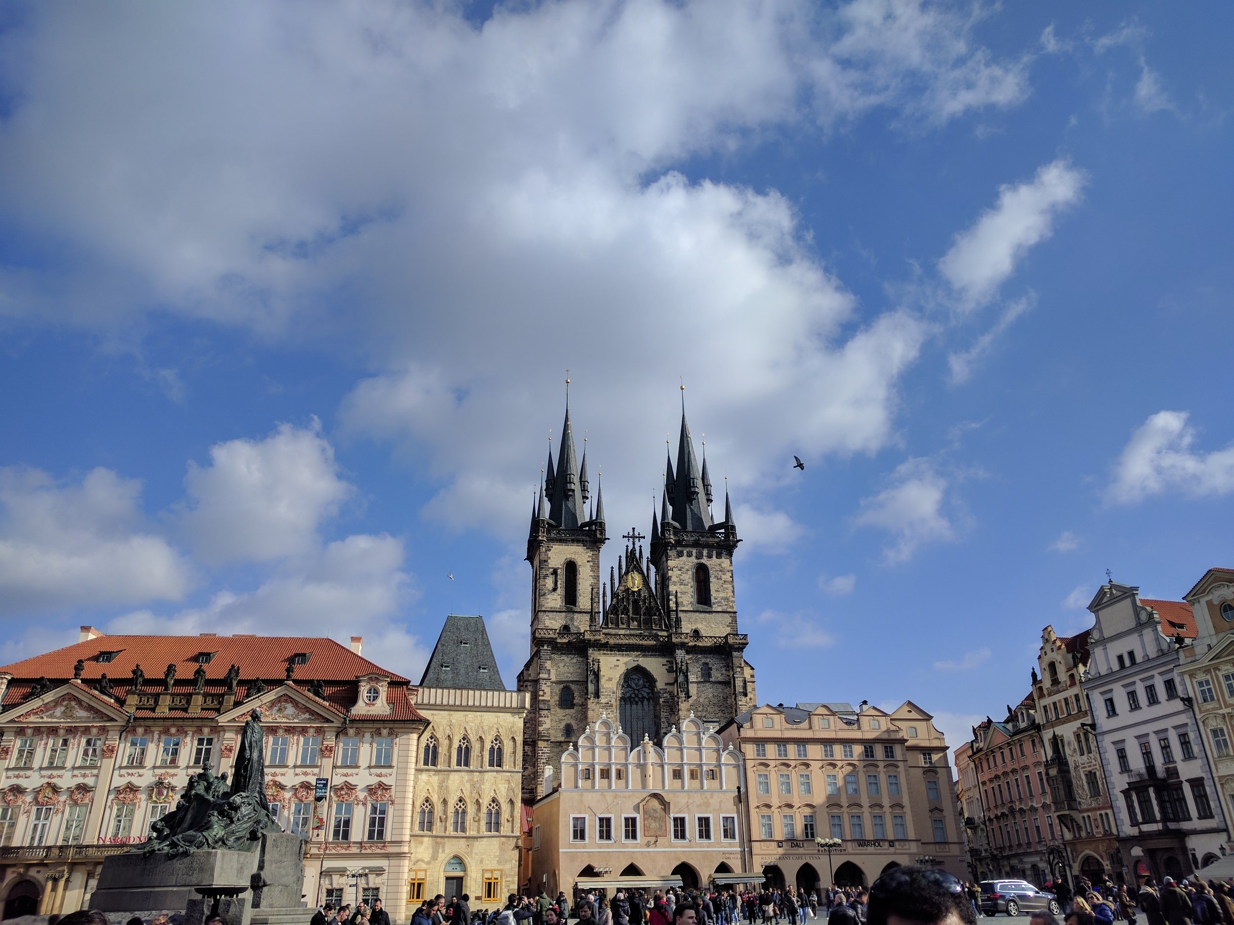 Old Town Square - filled with people!
