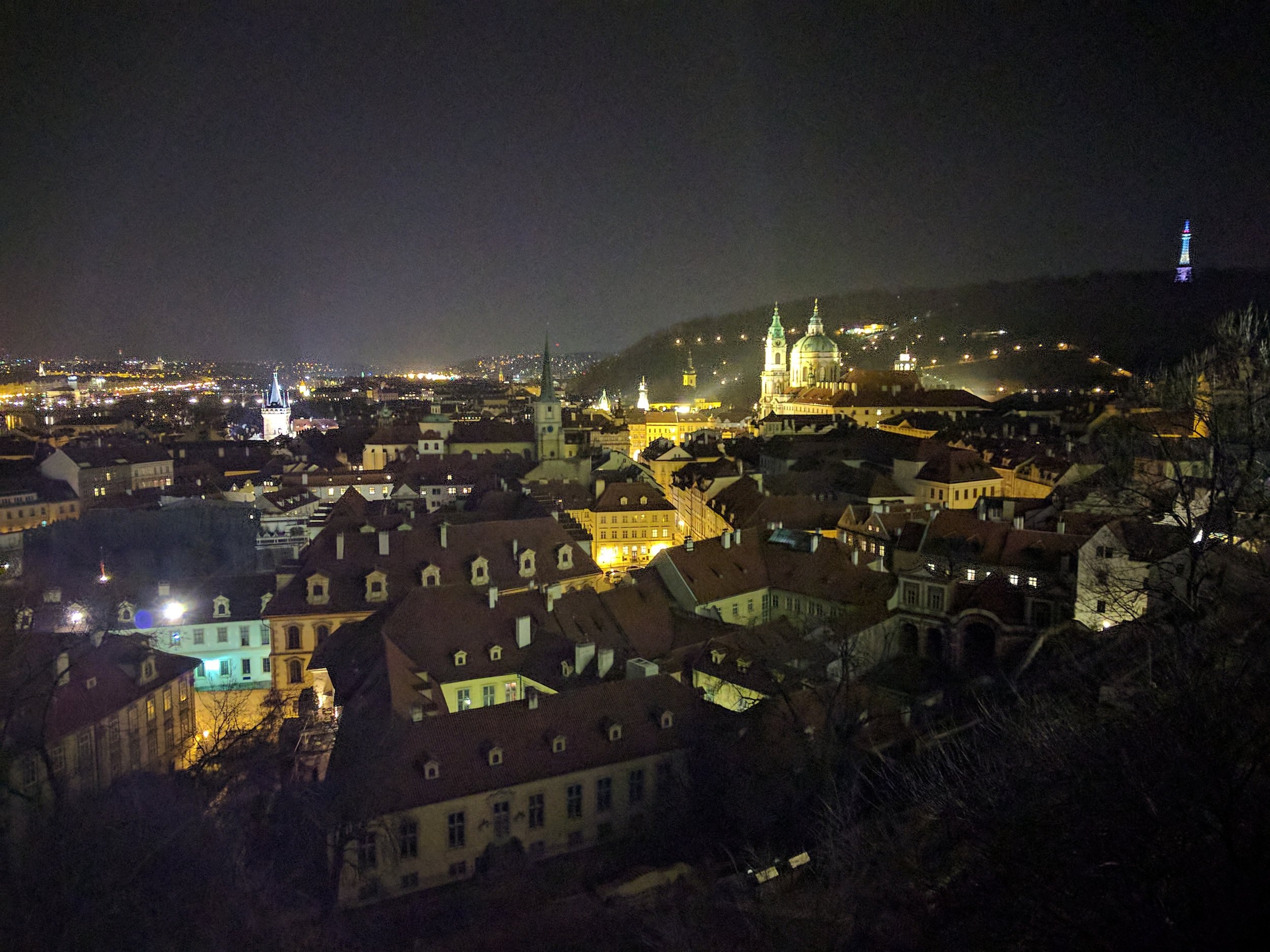 Nighttime views from the castle