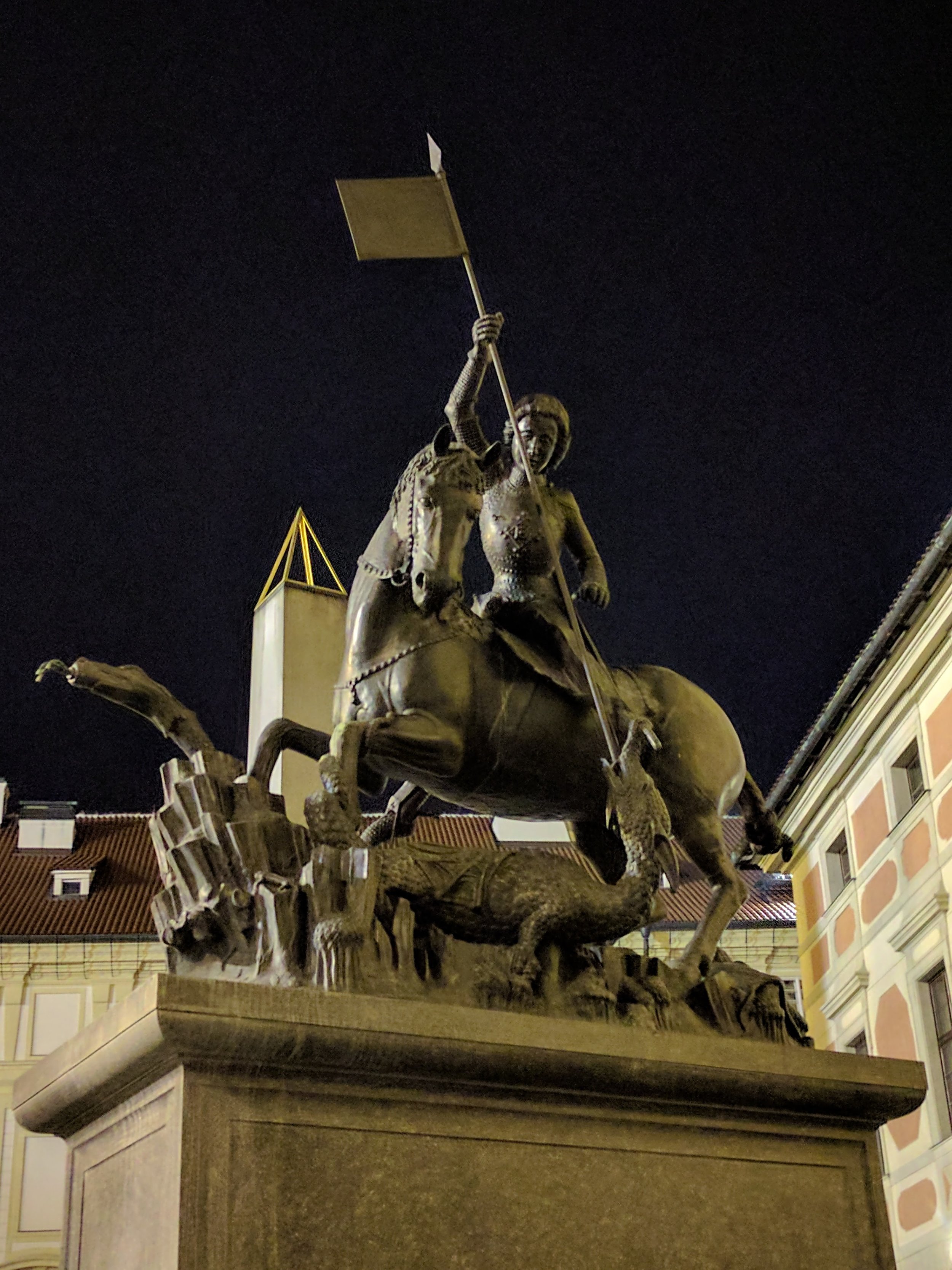 St. George slaying the dragon, again