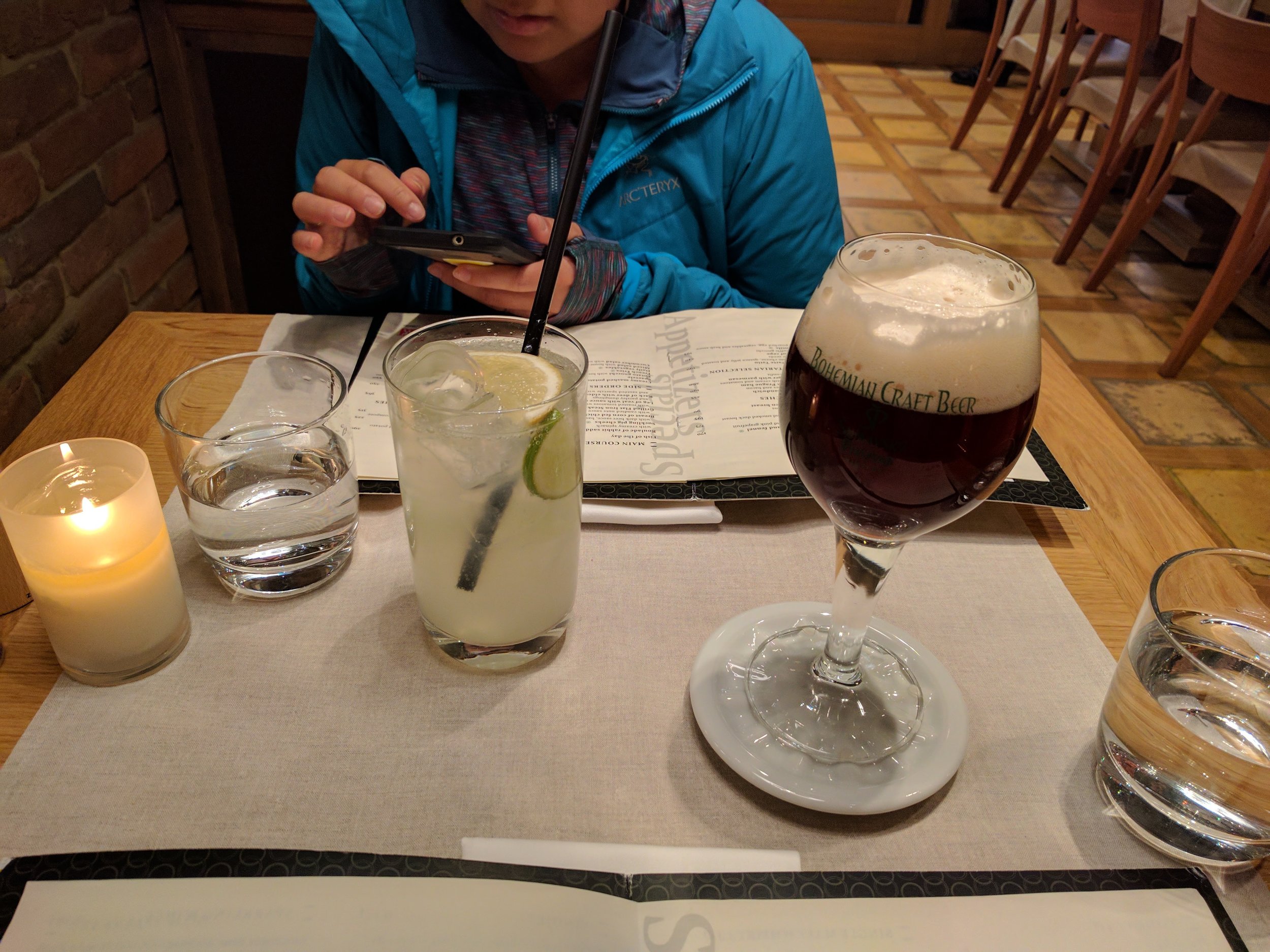Dinner at Cafe Imperial