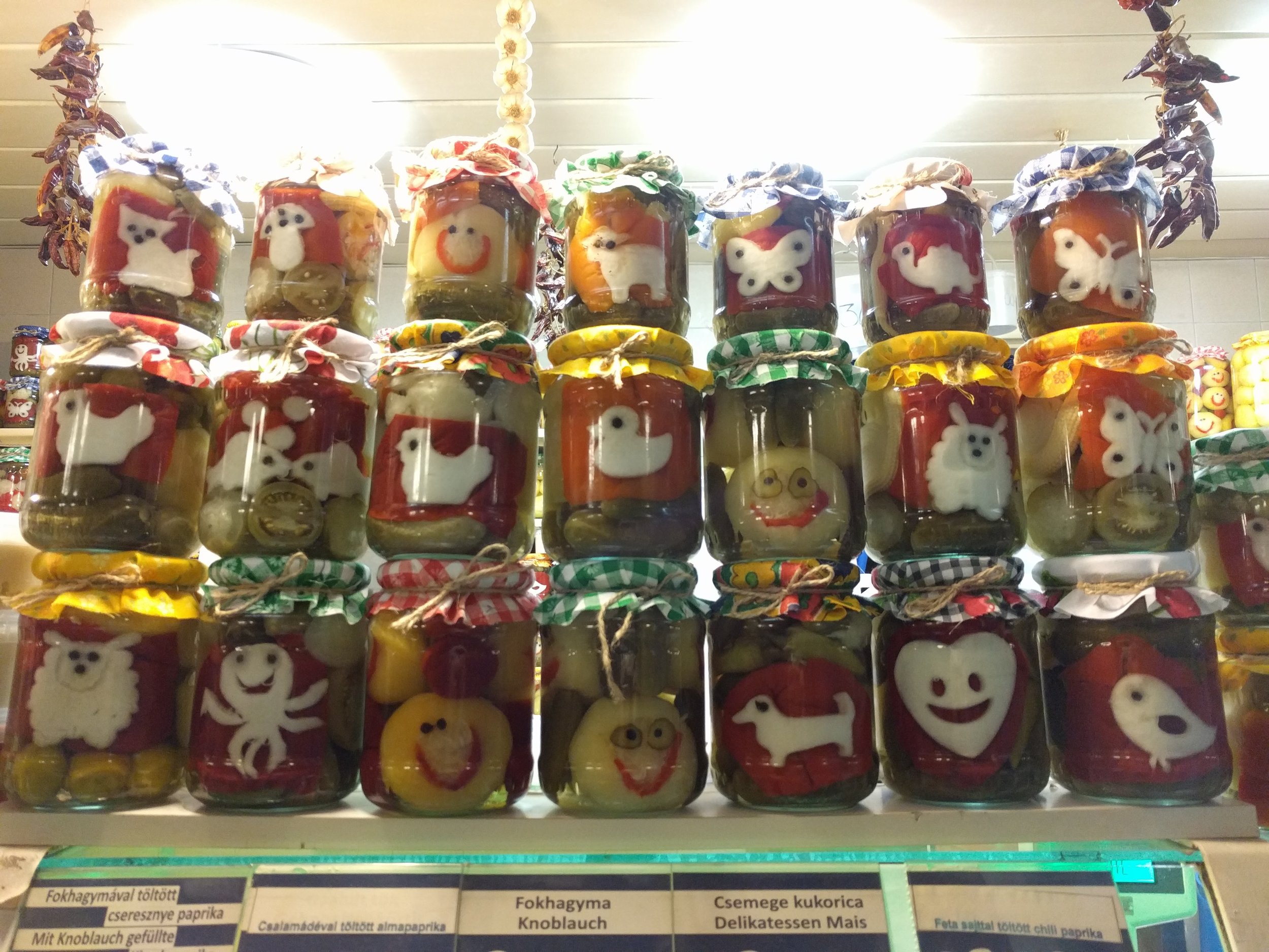 Smiling pickled veggies