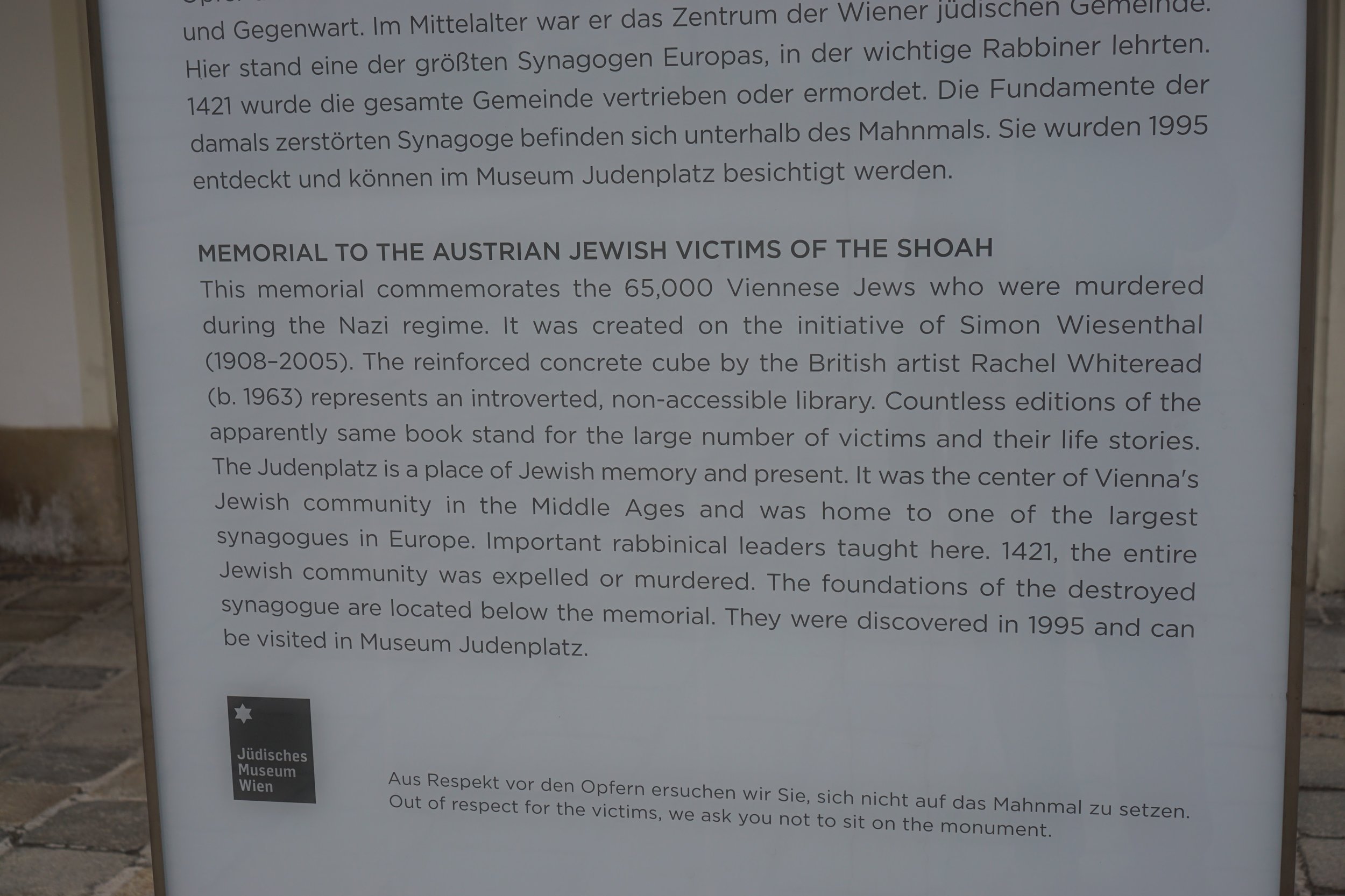 Judenplatz Holocaust Memorial
