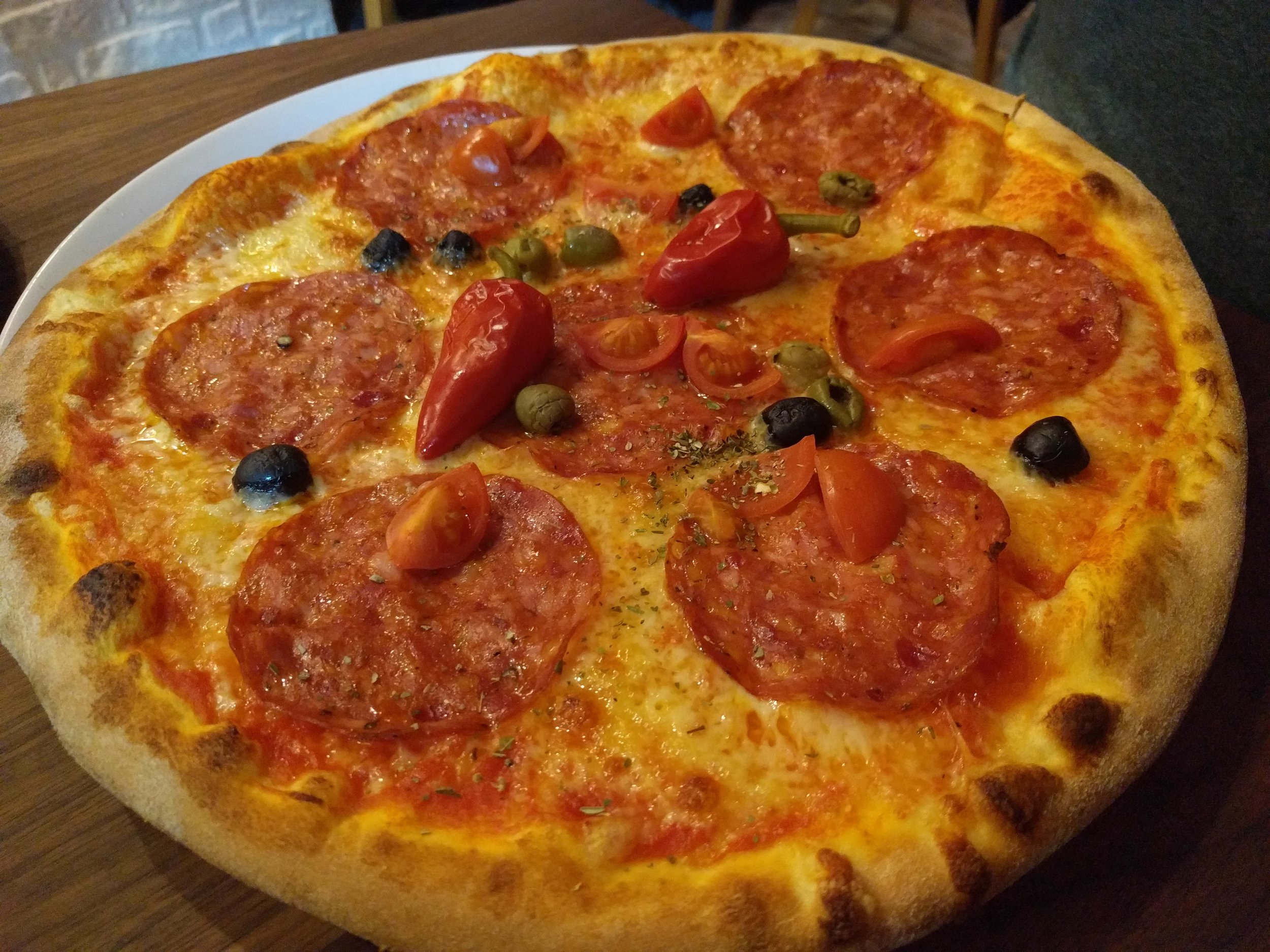 Diavolo pizza @ Mezzaluna