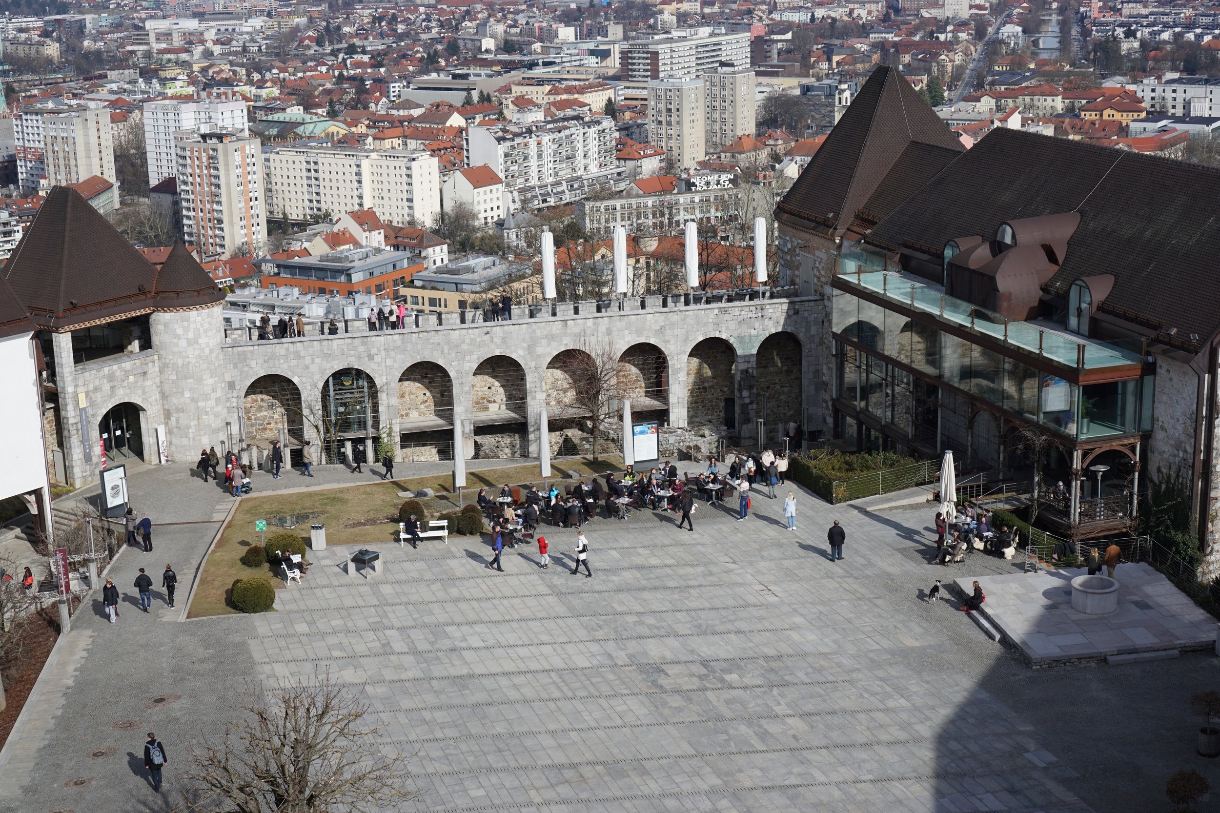 Castle courtyard