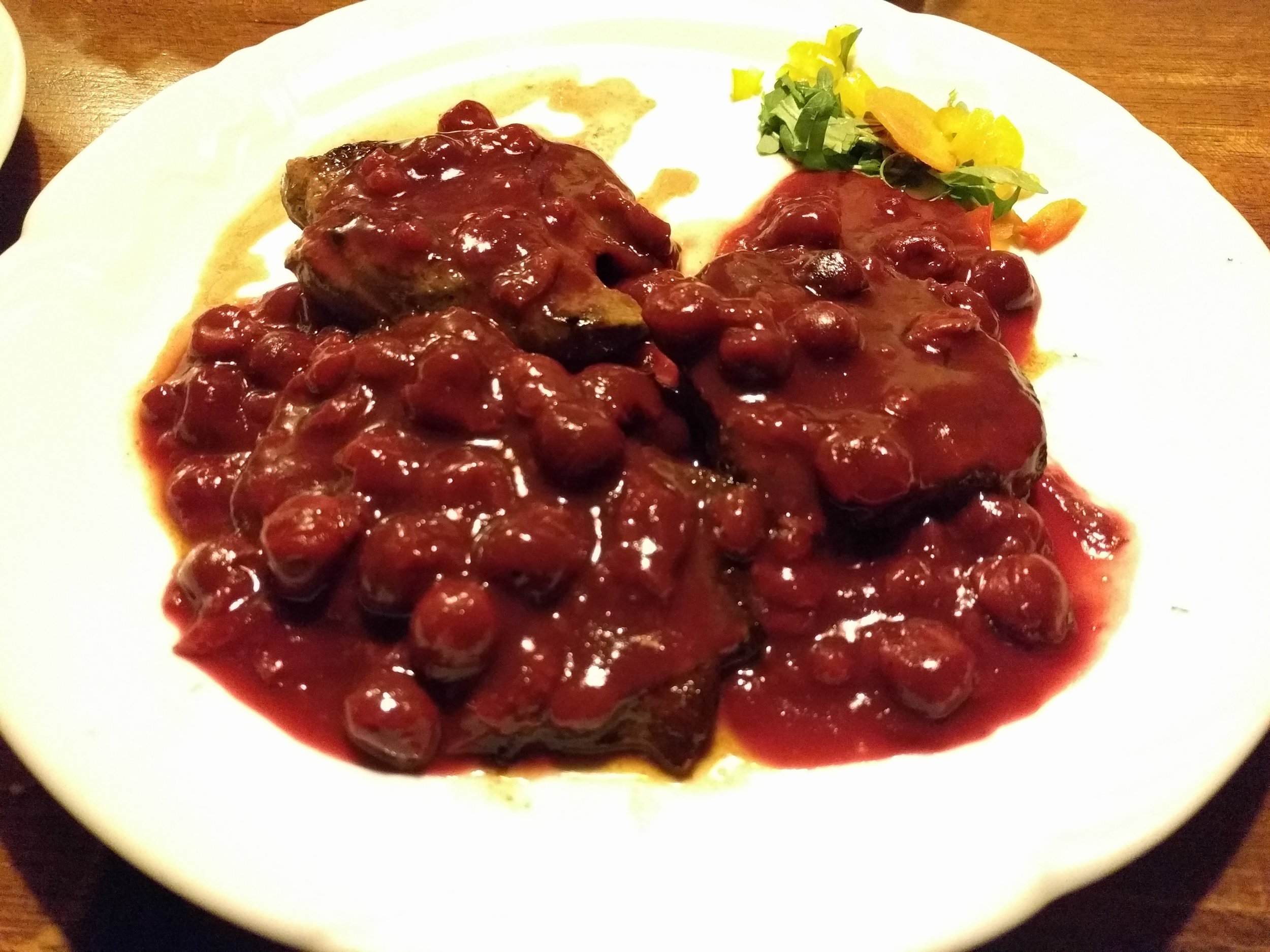 Sour cherry deer @ Gostilna Sokol
