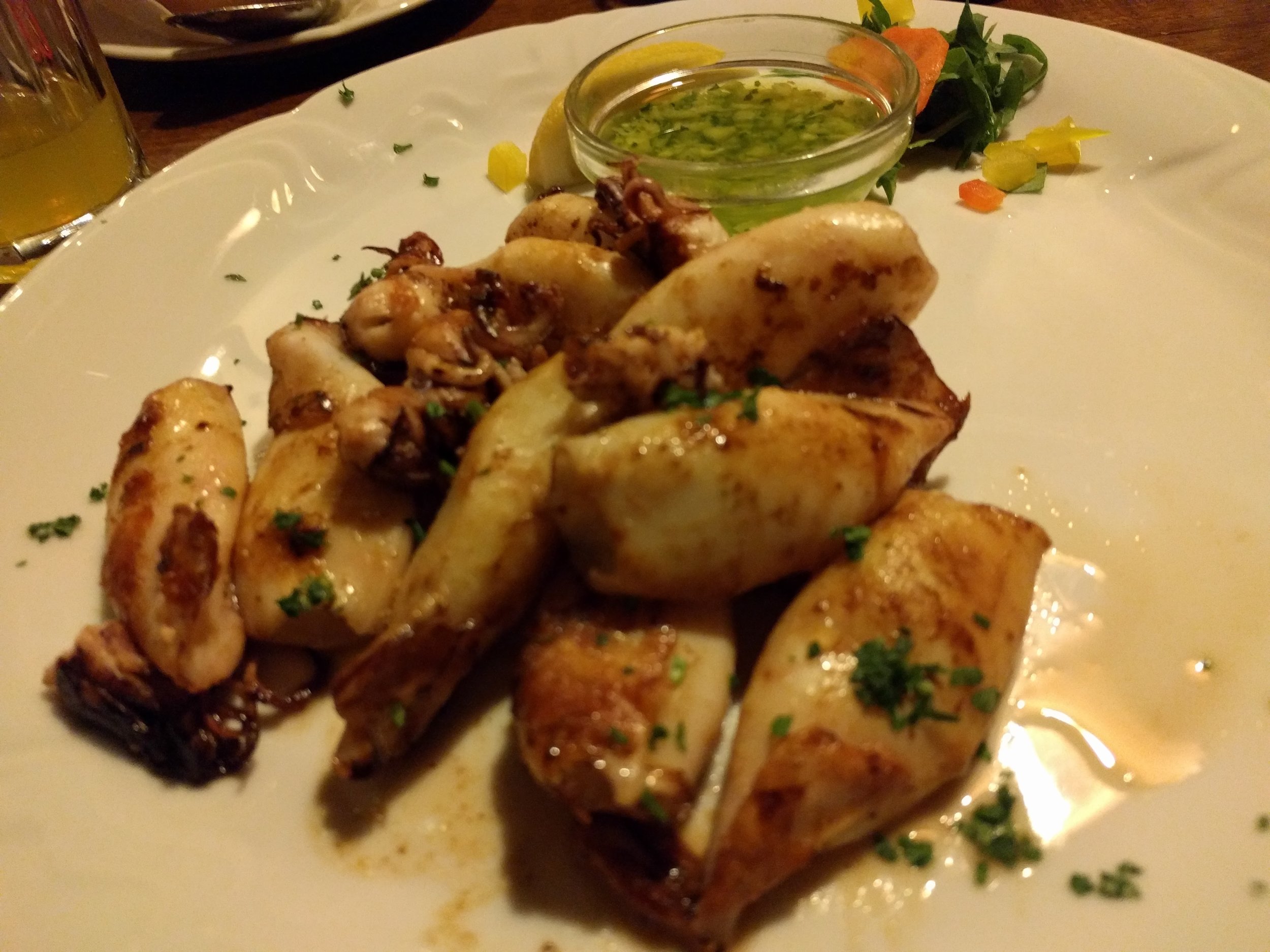 Grilled Calamari @ Gostilna Sokol