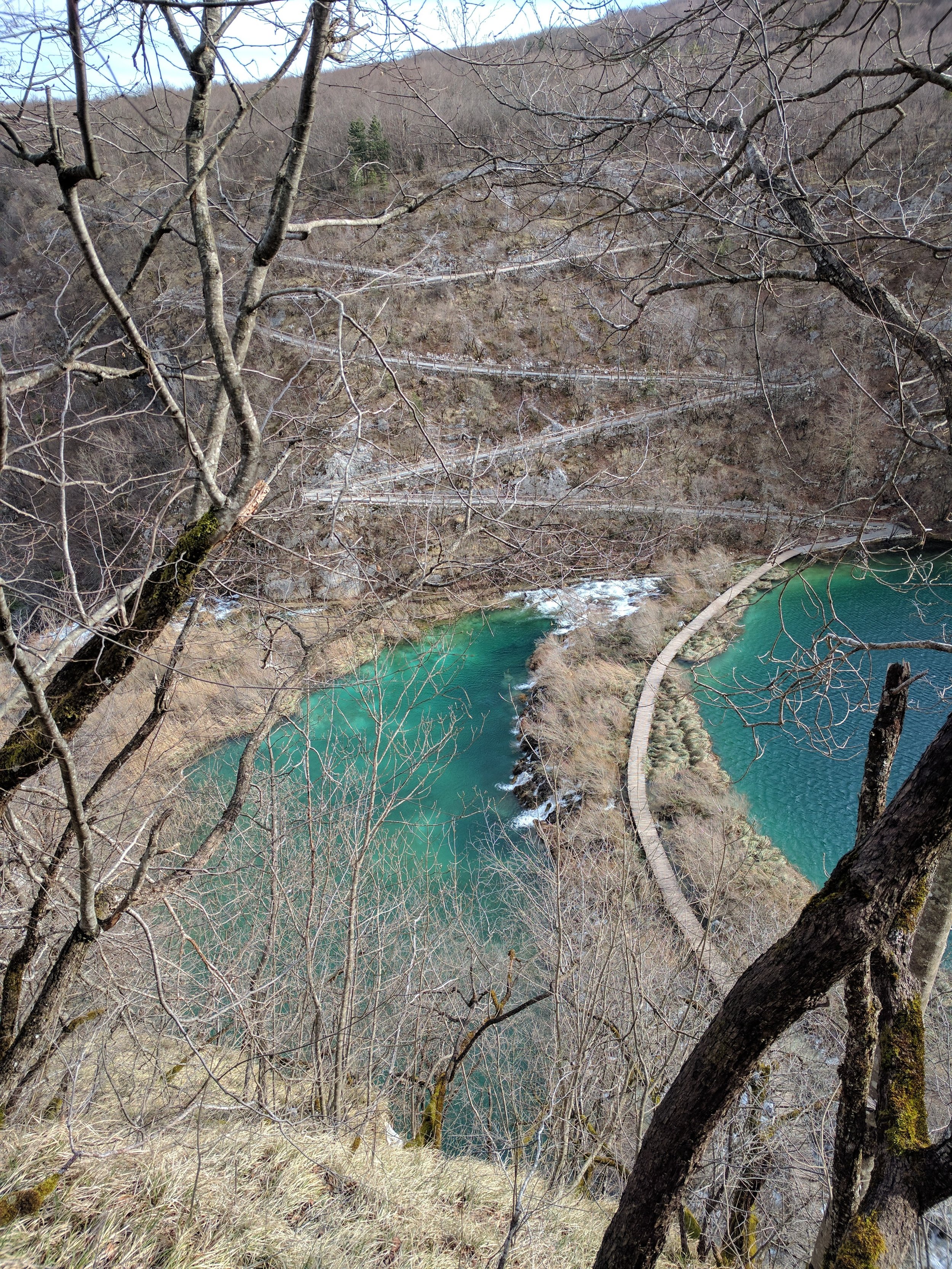 the water looks greener with a little bit of sunshine