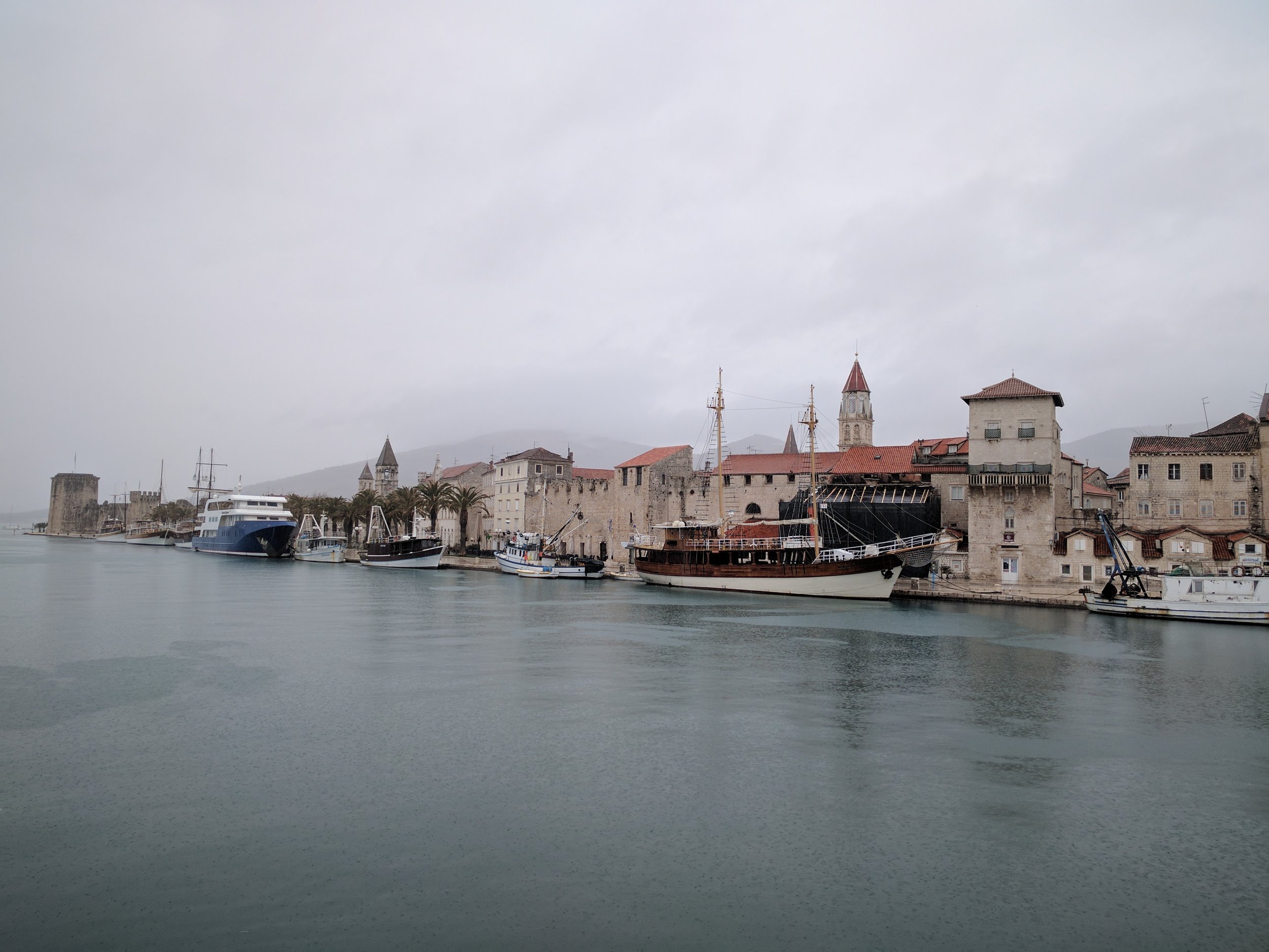 View of Trogir from across the bridge