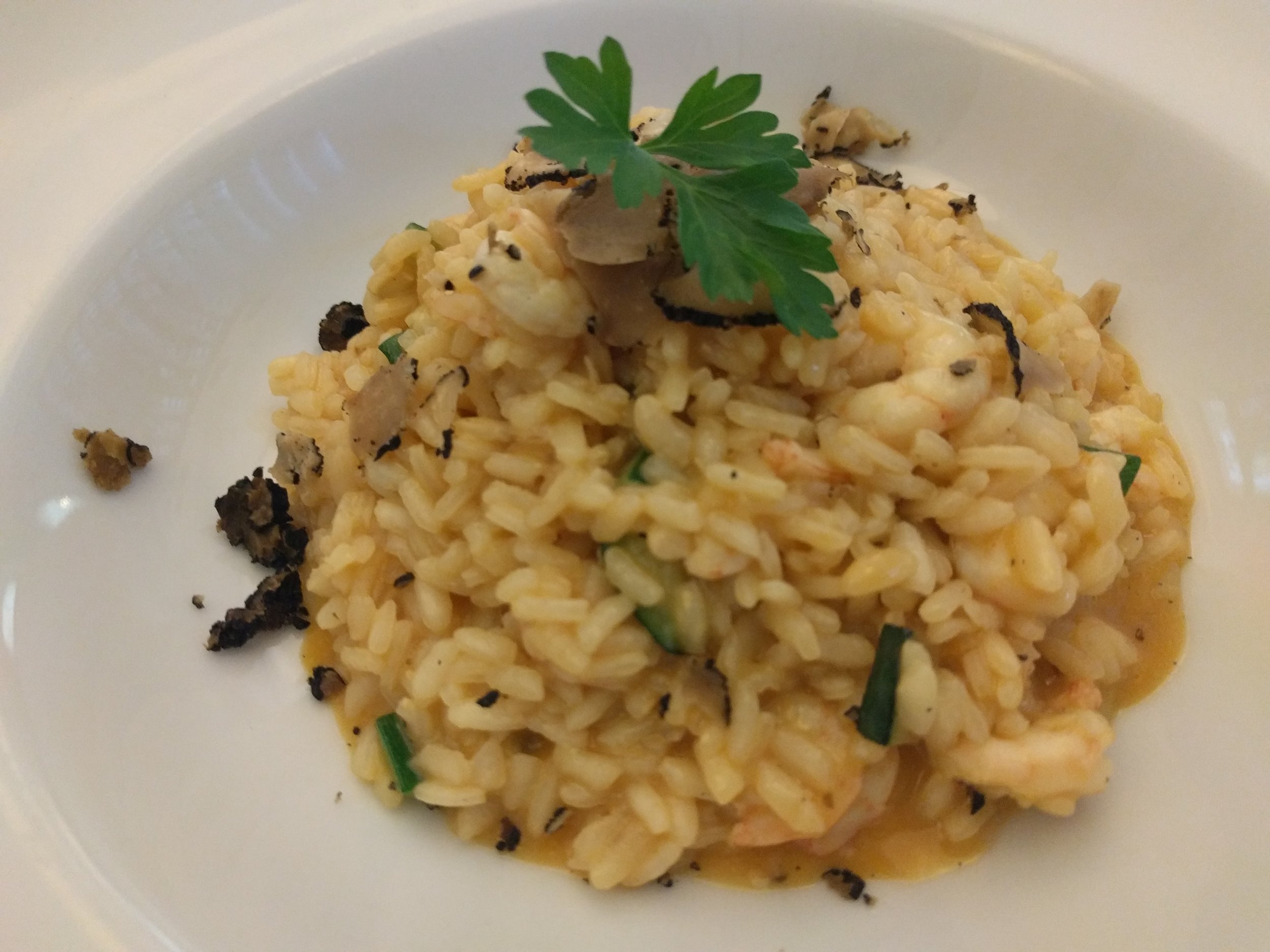 Shrimp and truffle risotto