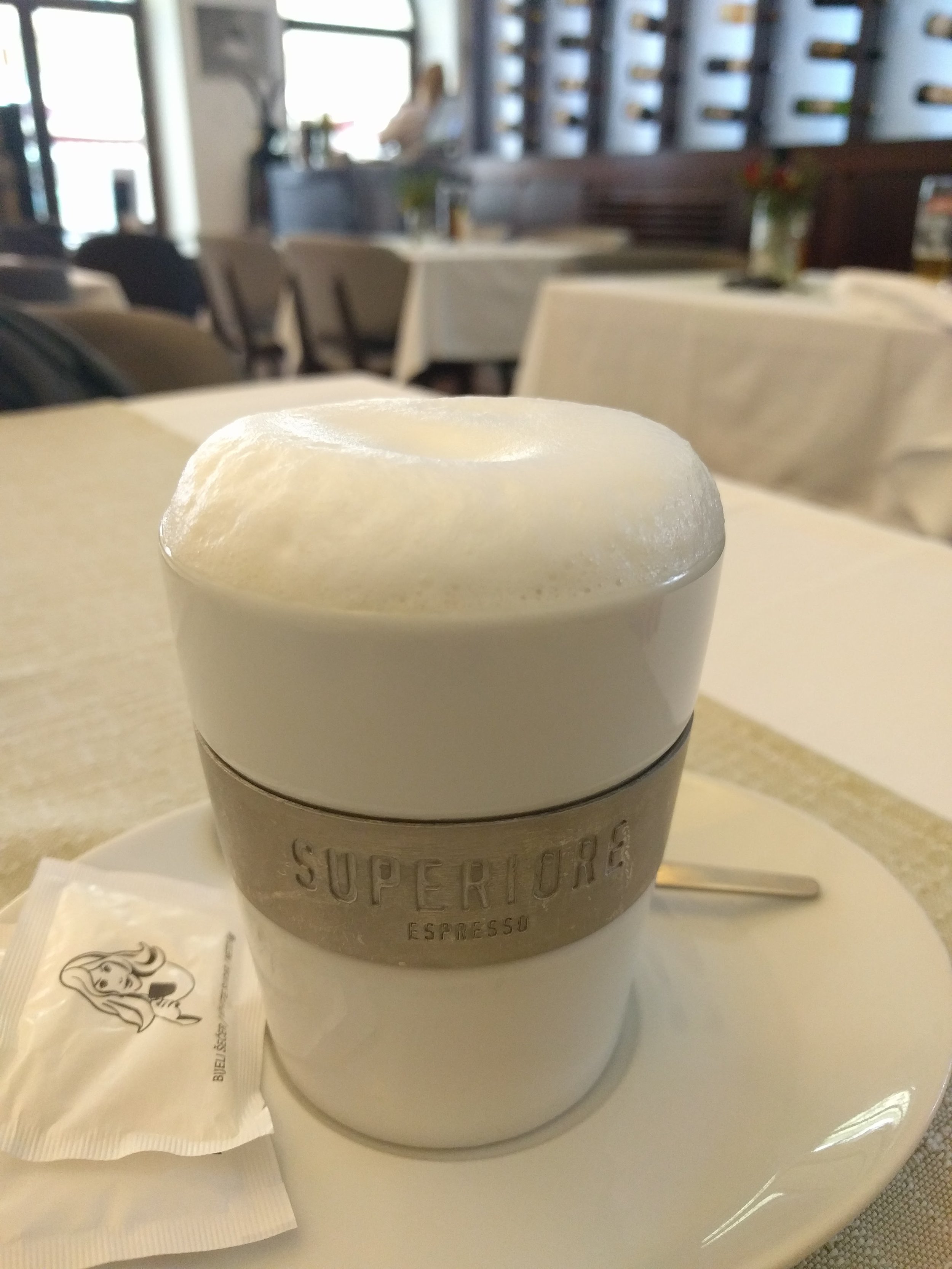 Cappuccino to wait out the rain
