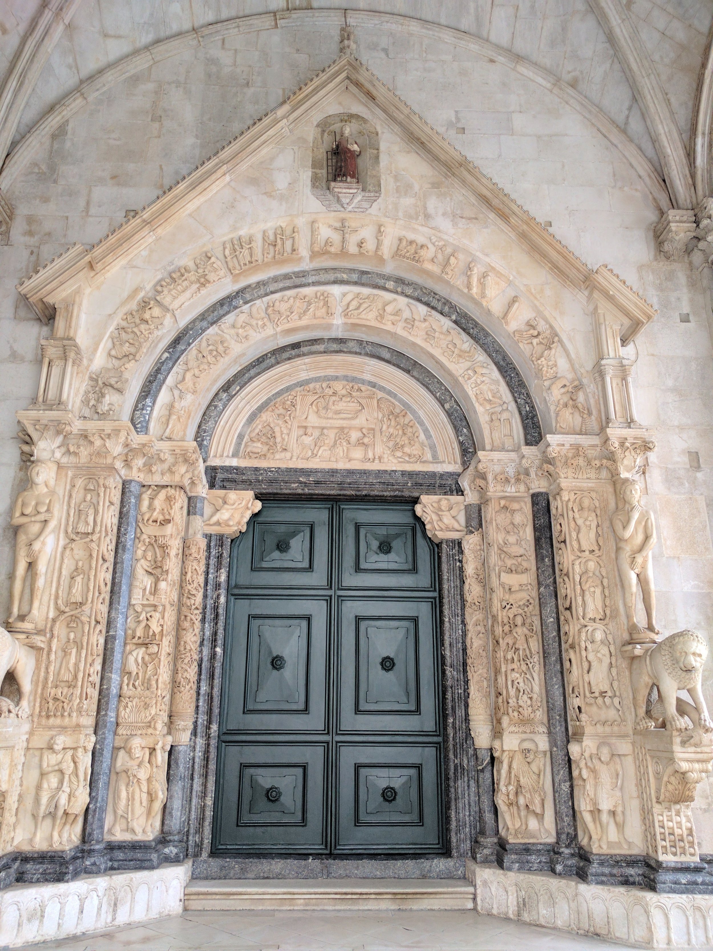 Romanesque portal of the cathedral