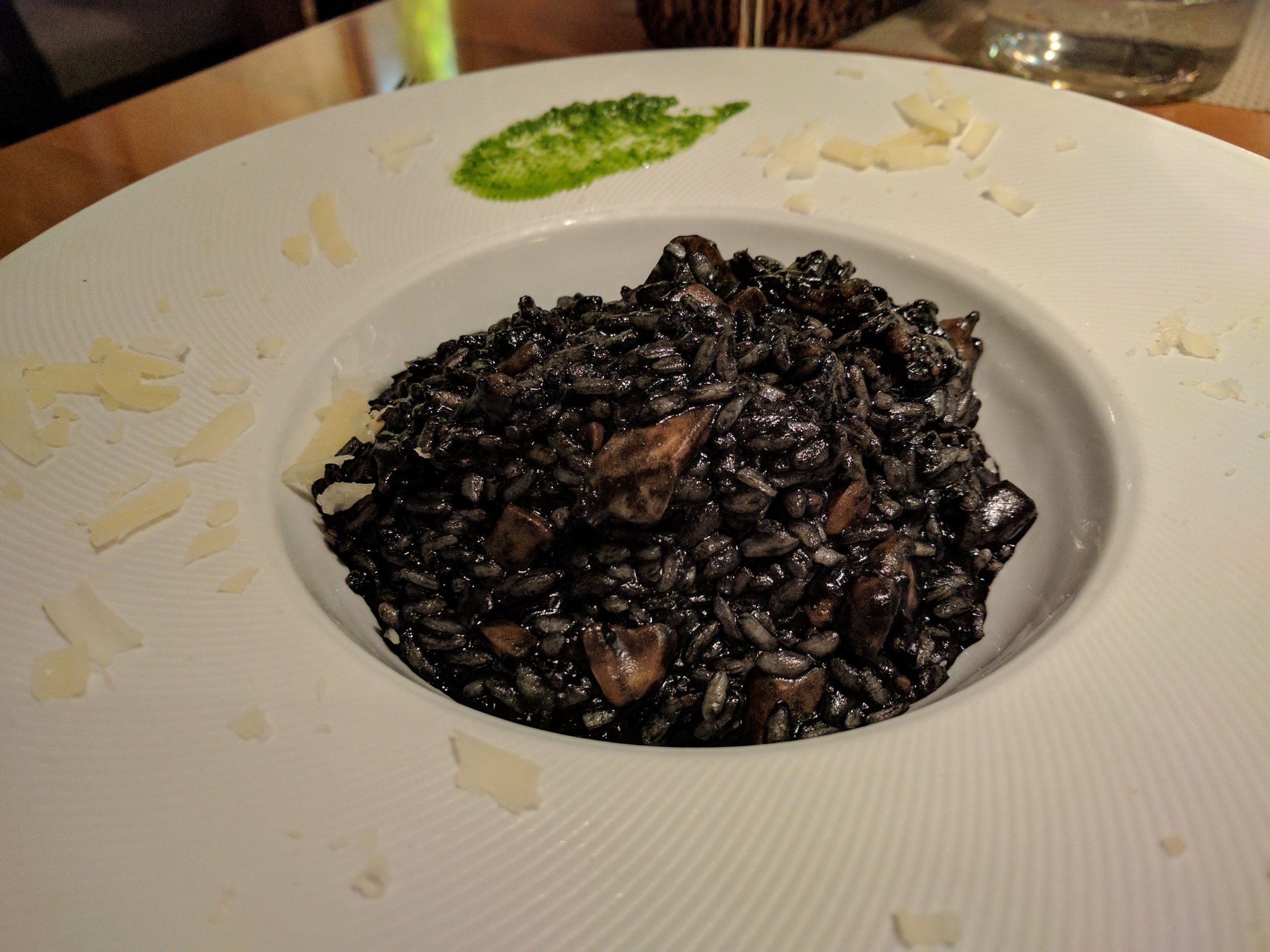 Black ink risotto @ Bruschetta